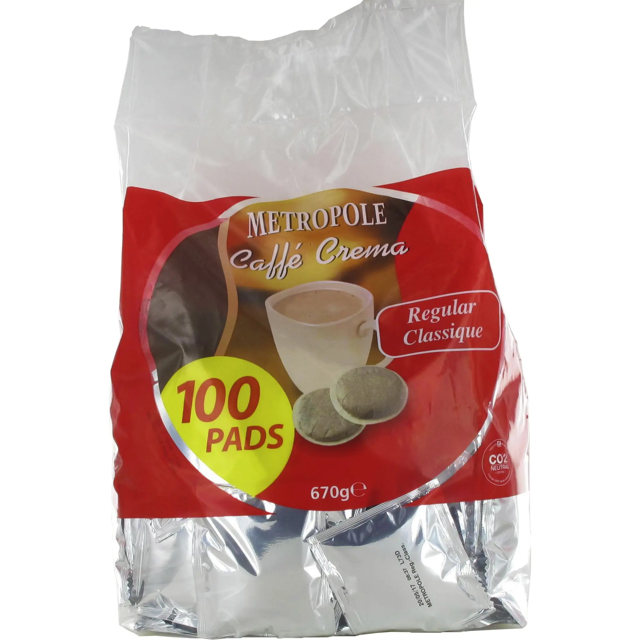 METROPOLE Café en dosettes classique compatibles Senseo
