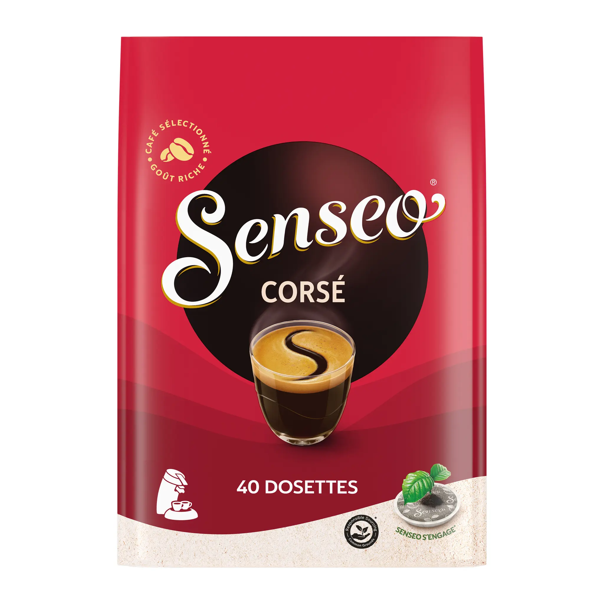 SENSEO Dosettes de café corsé compatibles Senseo