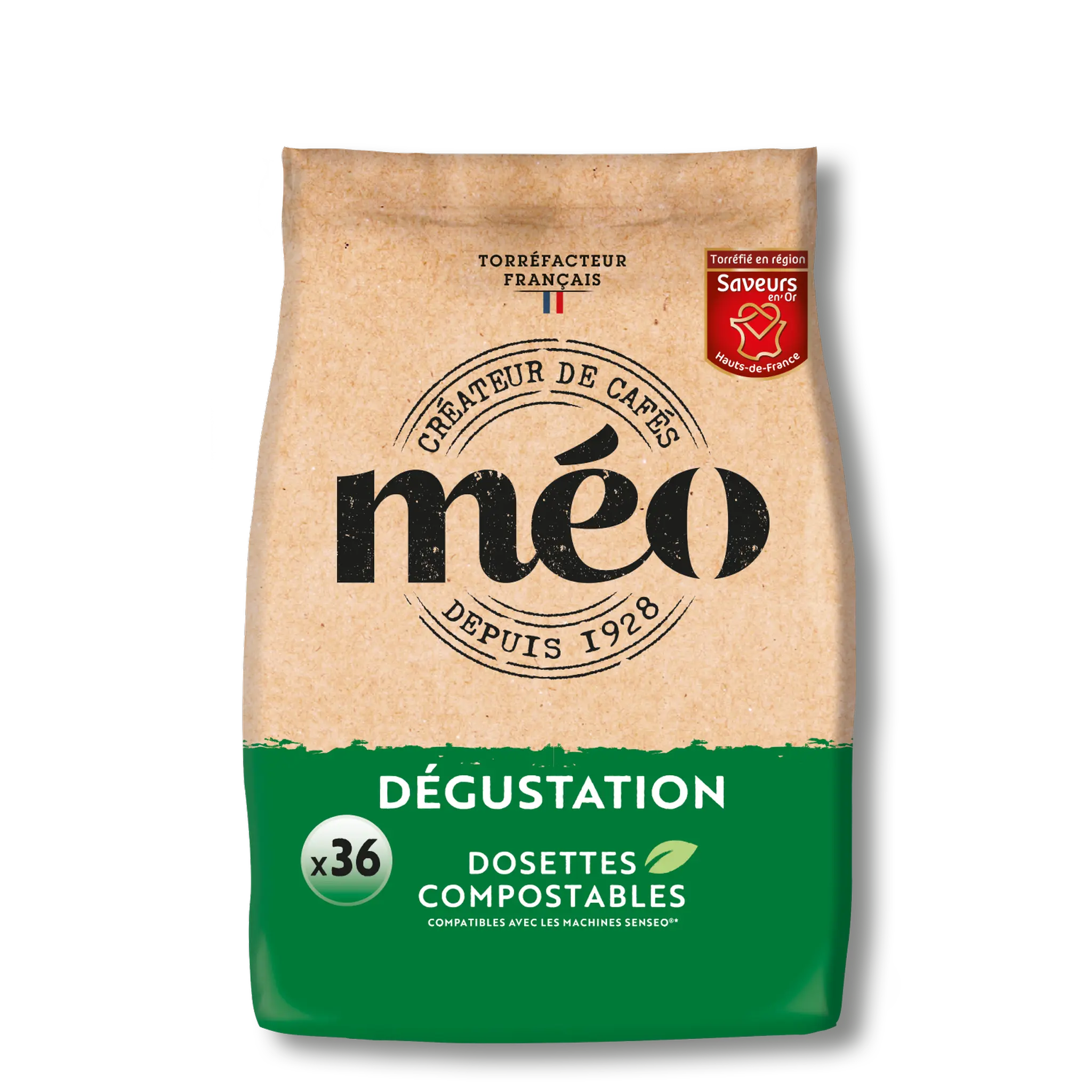 MEO Dosettes de café dégustation pur arabica compatibles Senseo