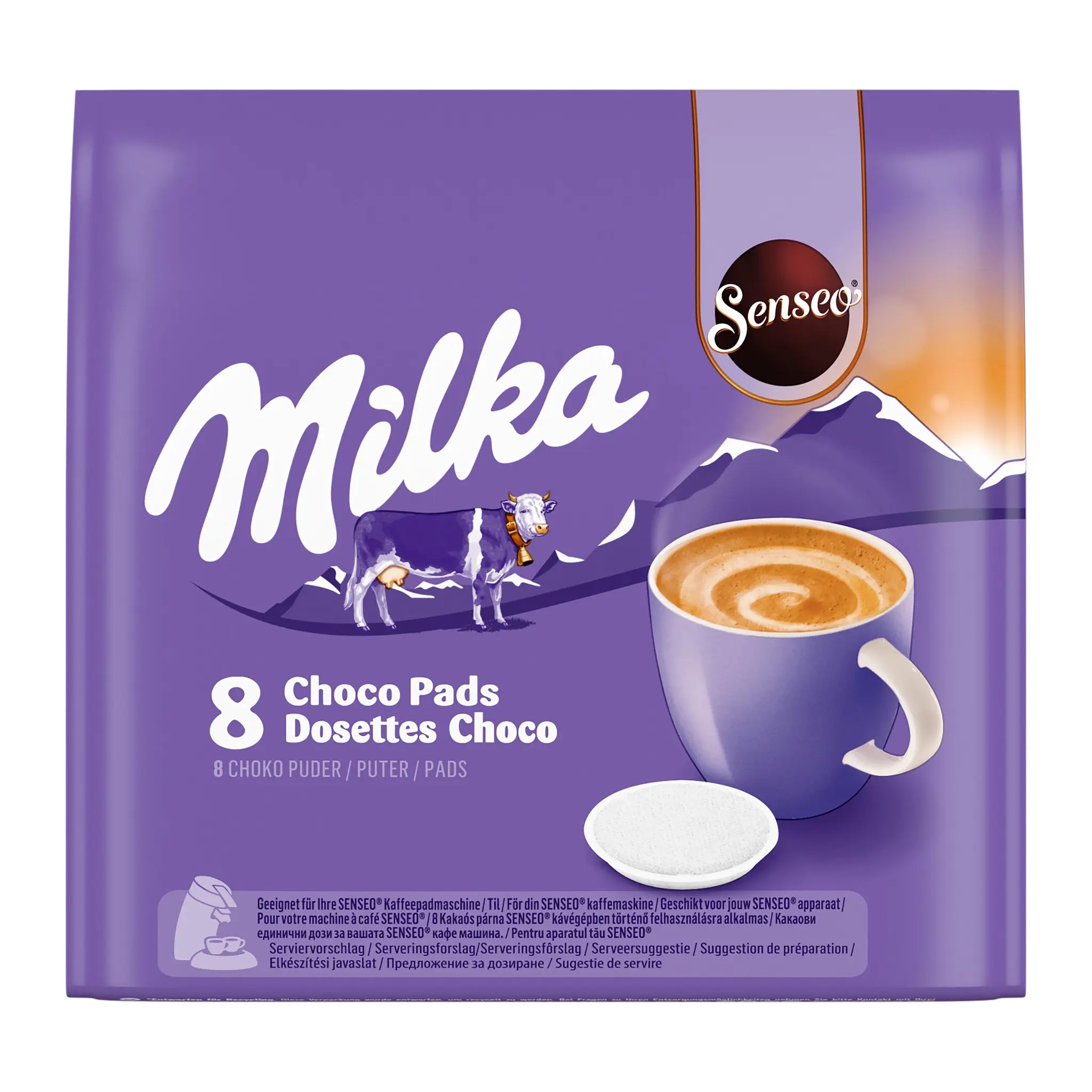 SENSEO Dosettes de chocolat Milka compatibles Senseo
