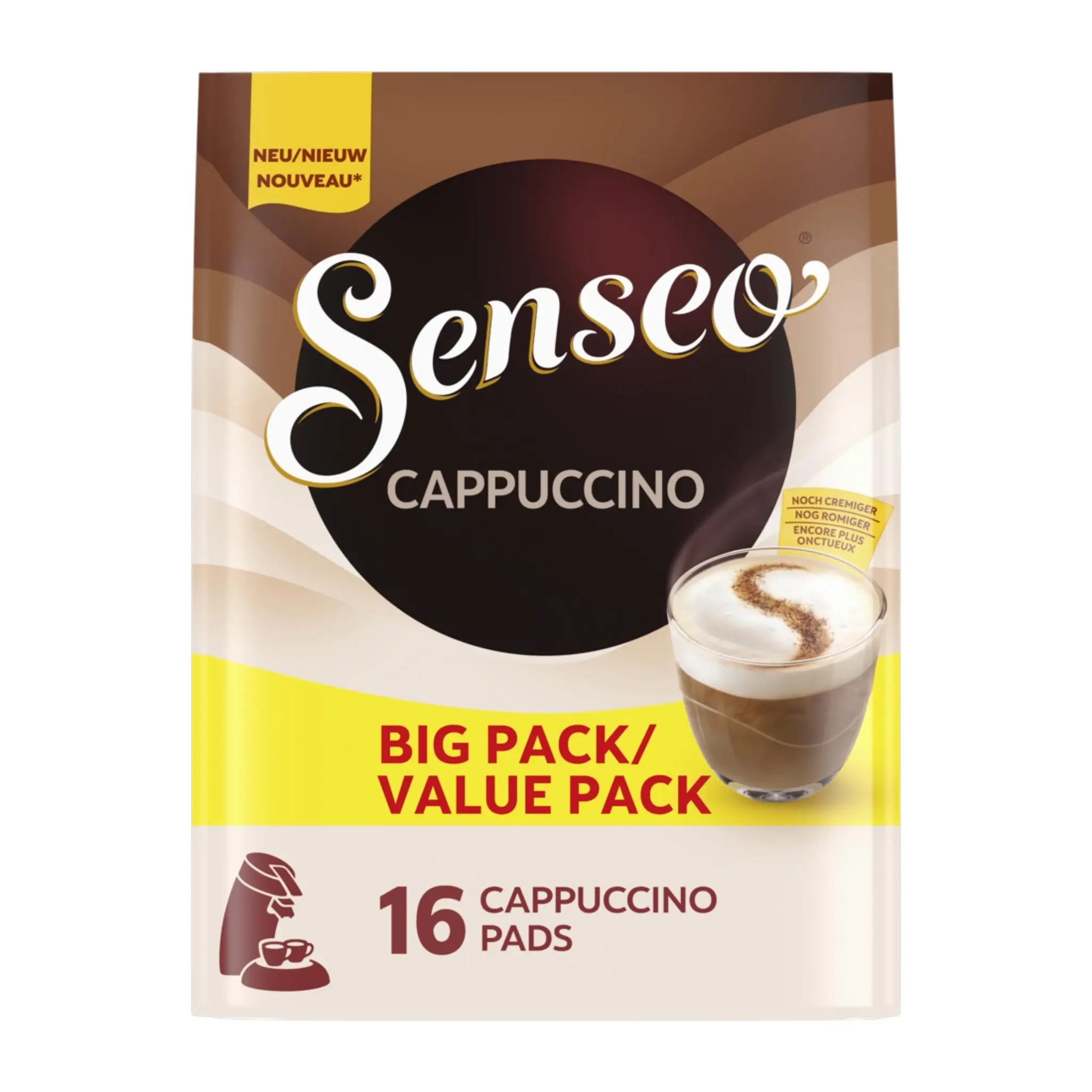 SENSEO Dosettes de café Cappuccino plus onctueux compatibles Senseo