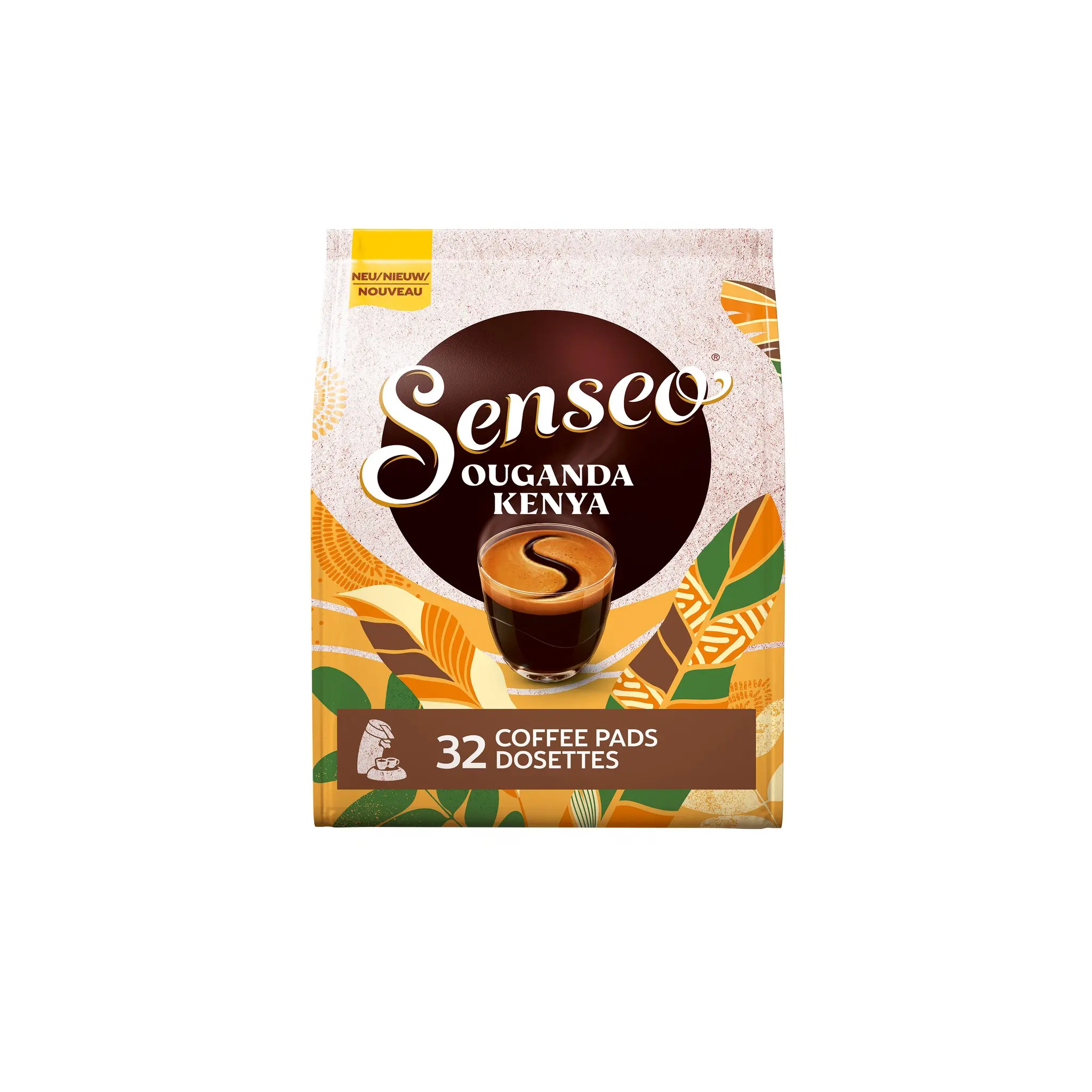 SENSEO Capsules de café Ouganda Kenya aux notes de caramel compatibles Senseo