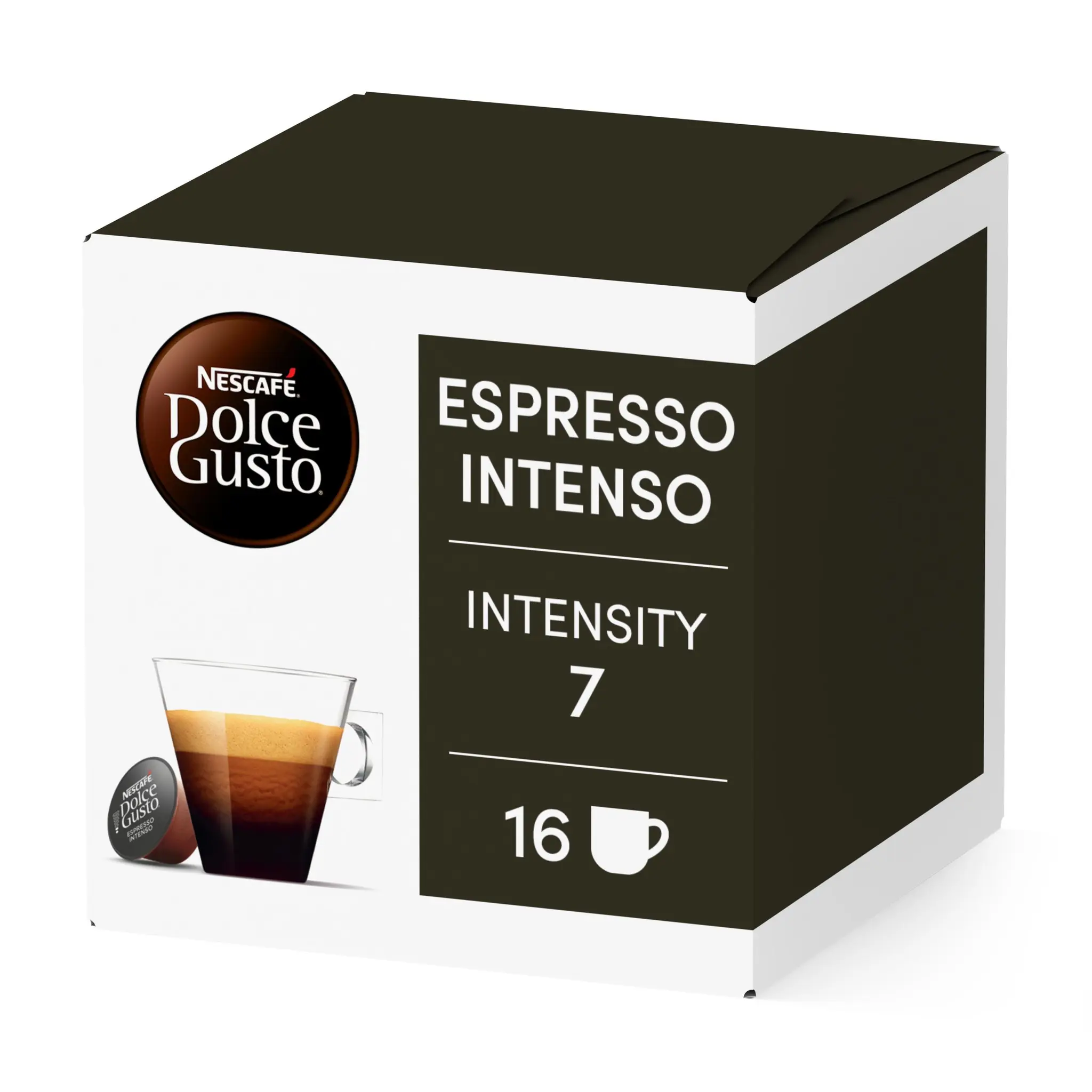 DOLCE GUSTO Capsules de café Espresso Intenso intensité 7 compatibles Dolce Gusto