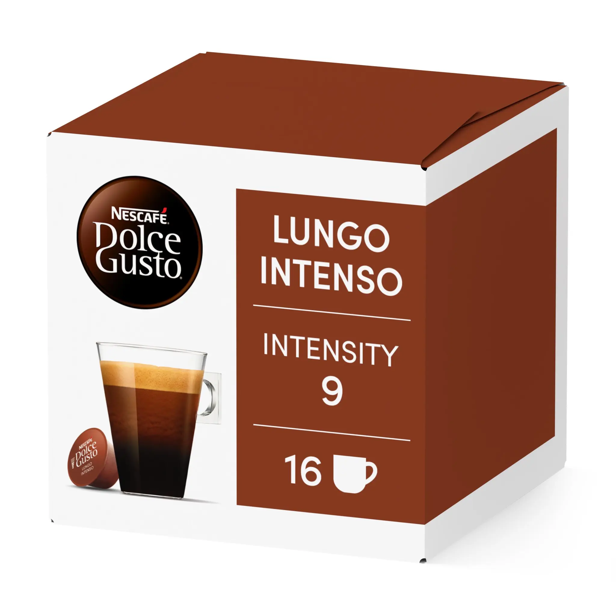 DOLCE GUSTO Capsules de café Lungo Intenso intensité 9 compatibles Dolce Gusto