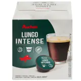 AUCHAN Capsules de café lungo intense intensité 7 compatibles Dolce gusto