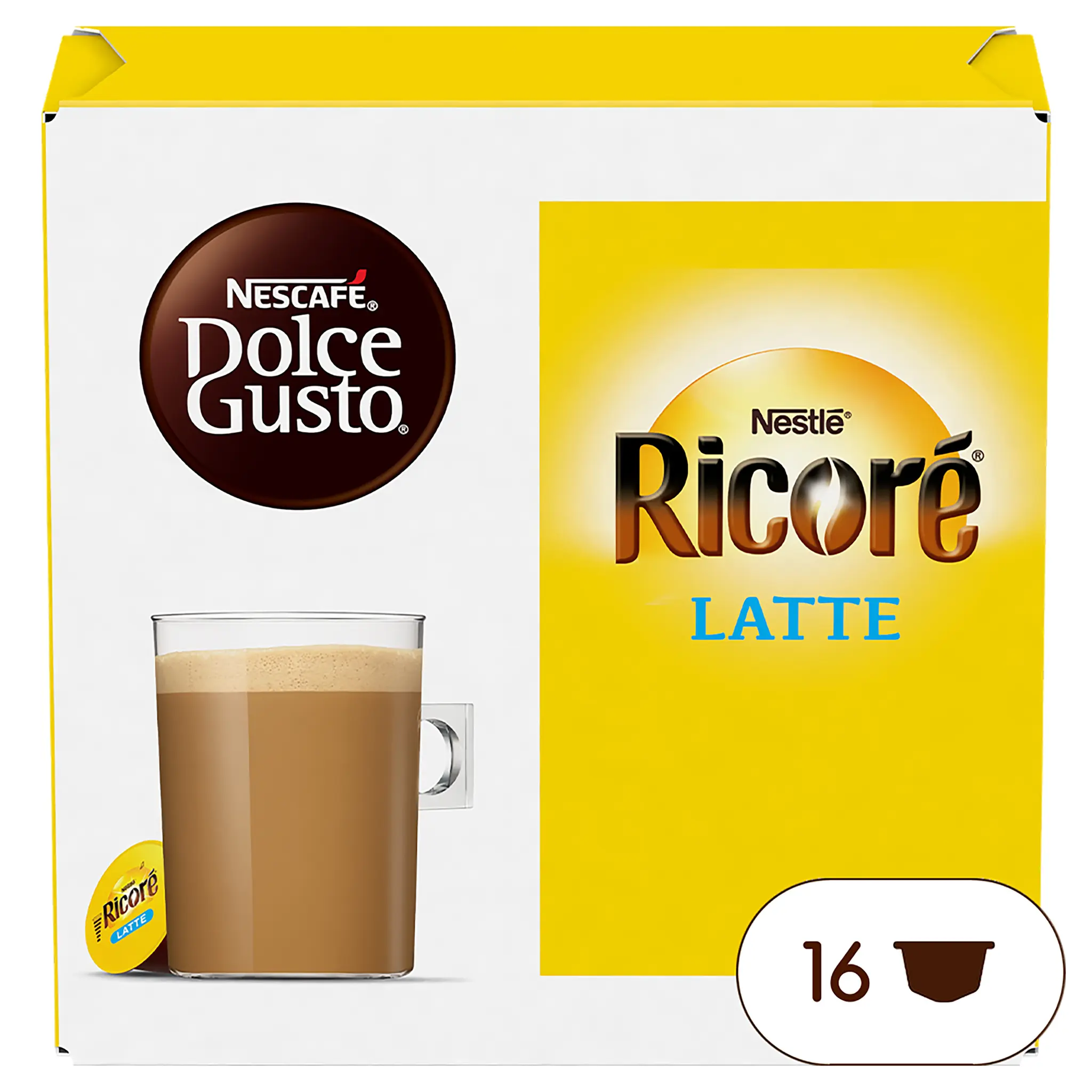 DOLCE GUSTO Capsules de café Ricoré Latte compatibles Dolce Gusto