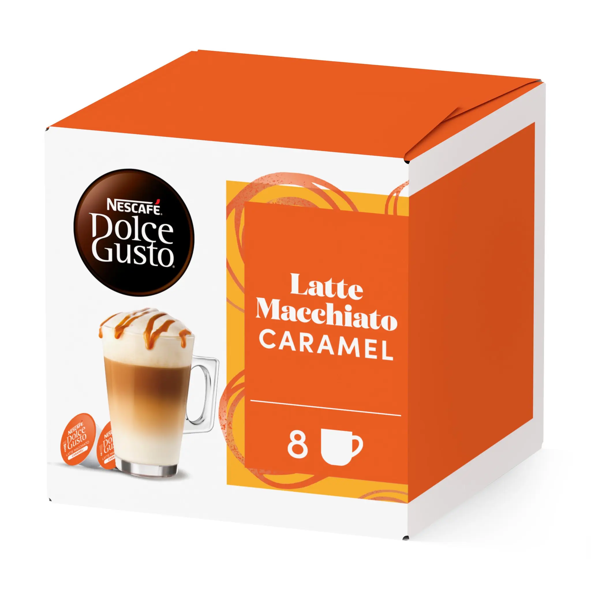 NESCAFE Capsules de café Latte Macchiato caramel compatibles Dolce Gusto