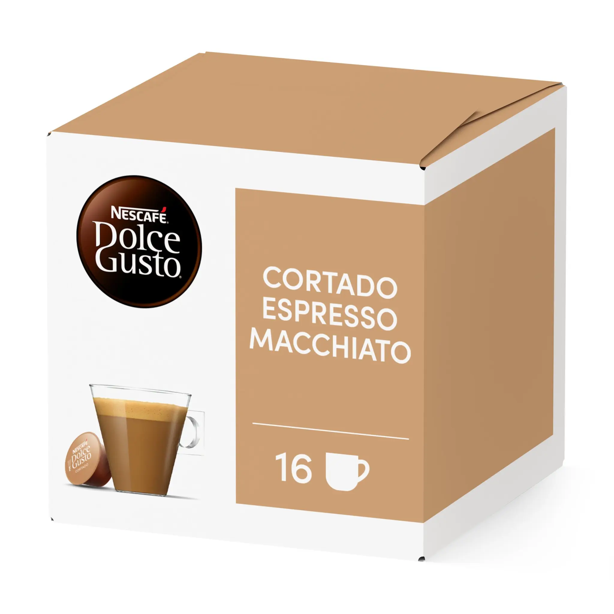 DOLCE GUSTO Capsules de café cortado espresso macchiato compatibles Dolce Gusto