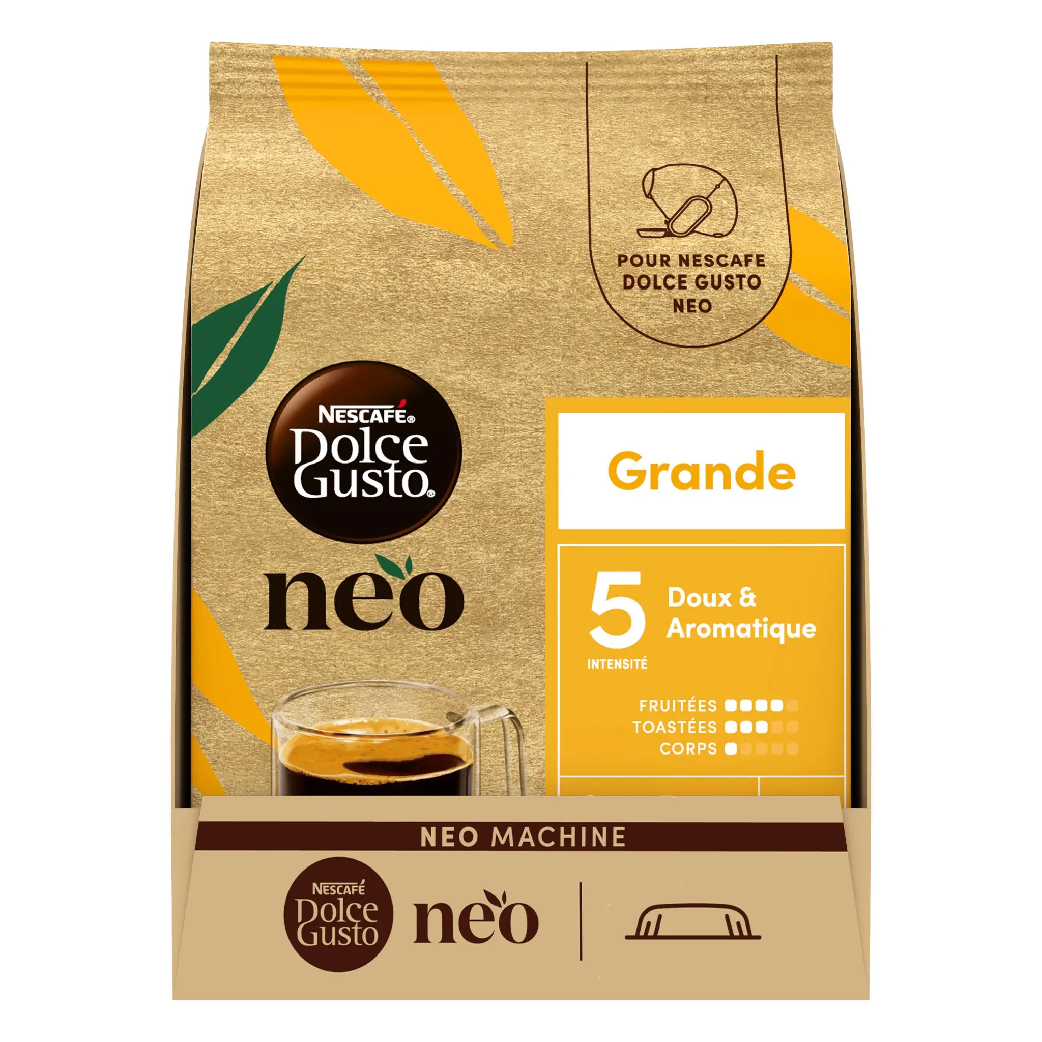 DOLCE GUSTO Capsules de café Grande Intensité 5 compatible Dolce Gusto Neo