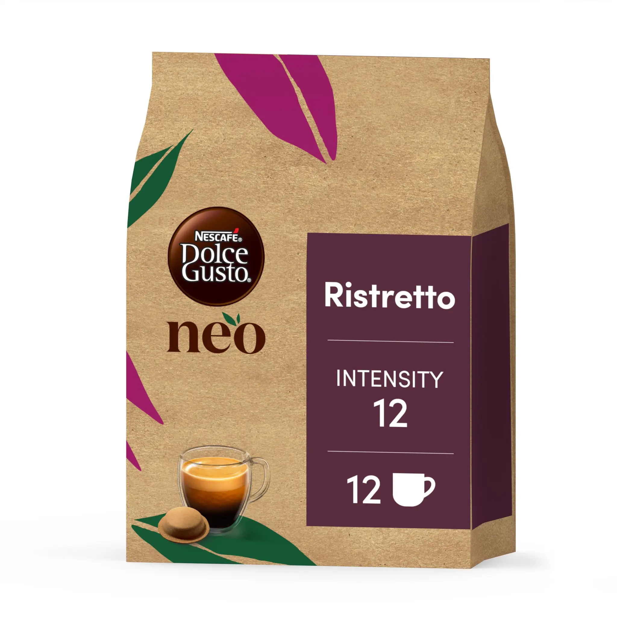DOLCE GUSTO NEO Capsules de café Ristretto Intensité 12 compatible Dolce Gusto NEO