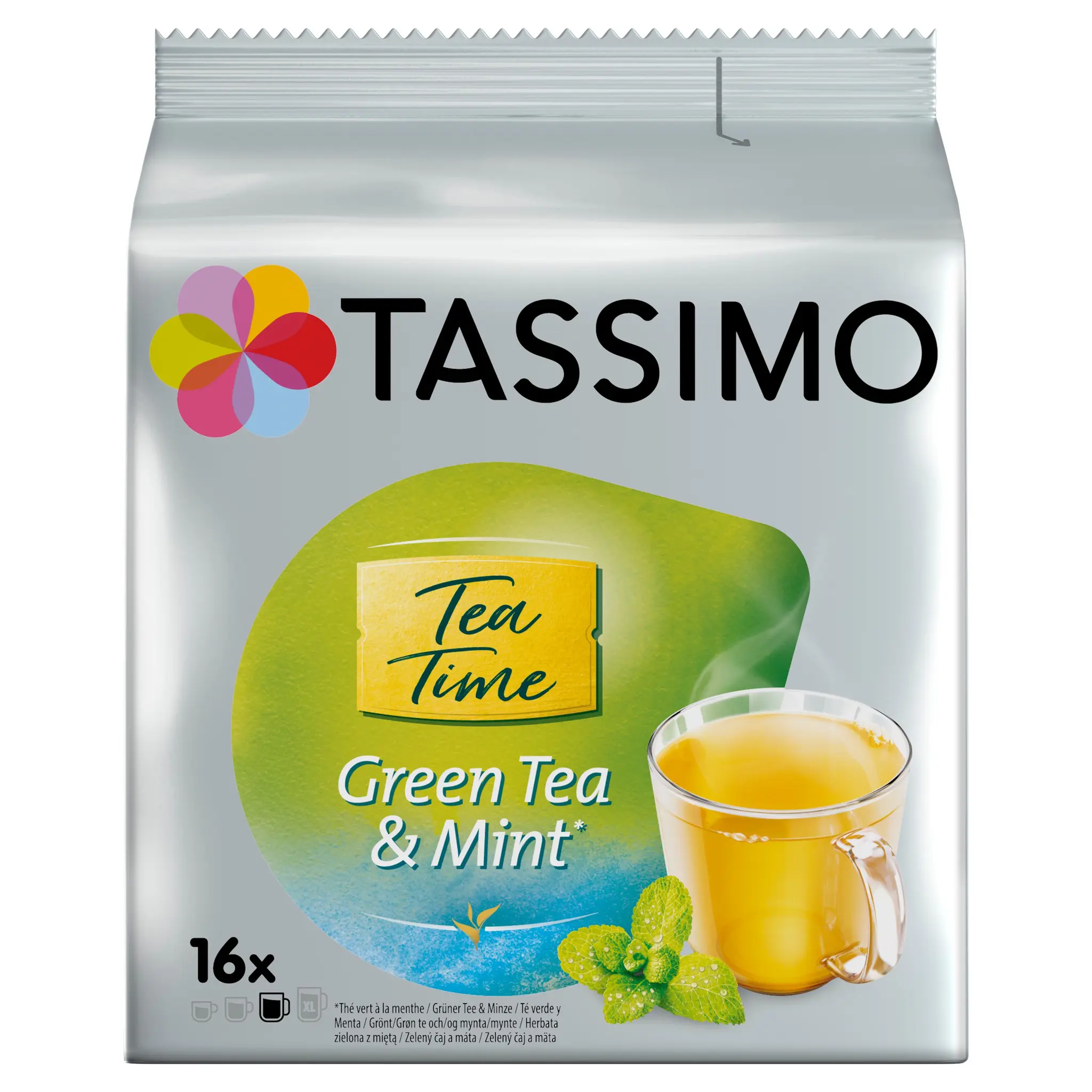 TASSIMO Dosettes de thé tea time thé vert et menthe