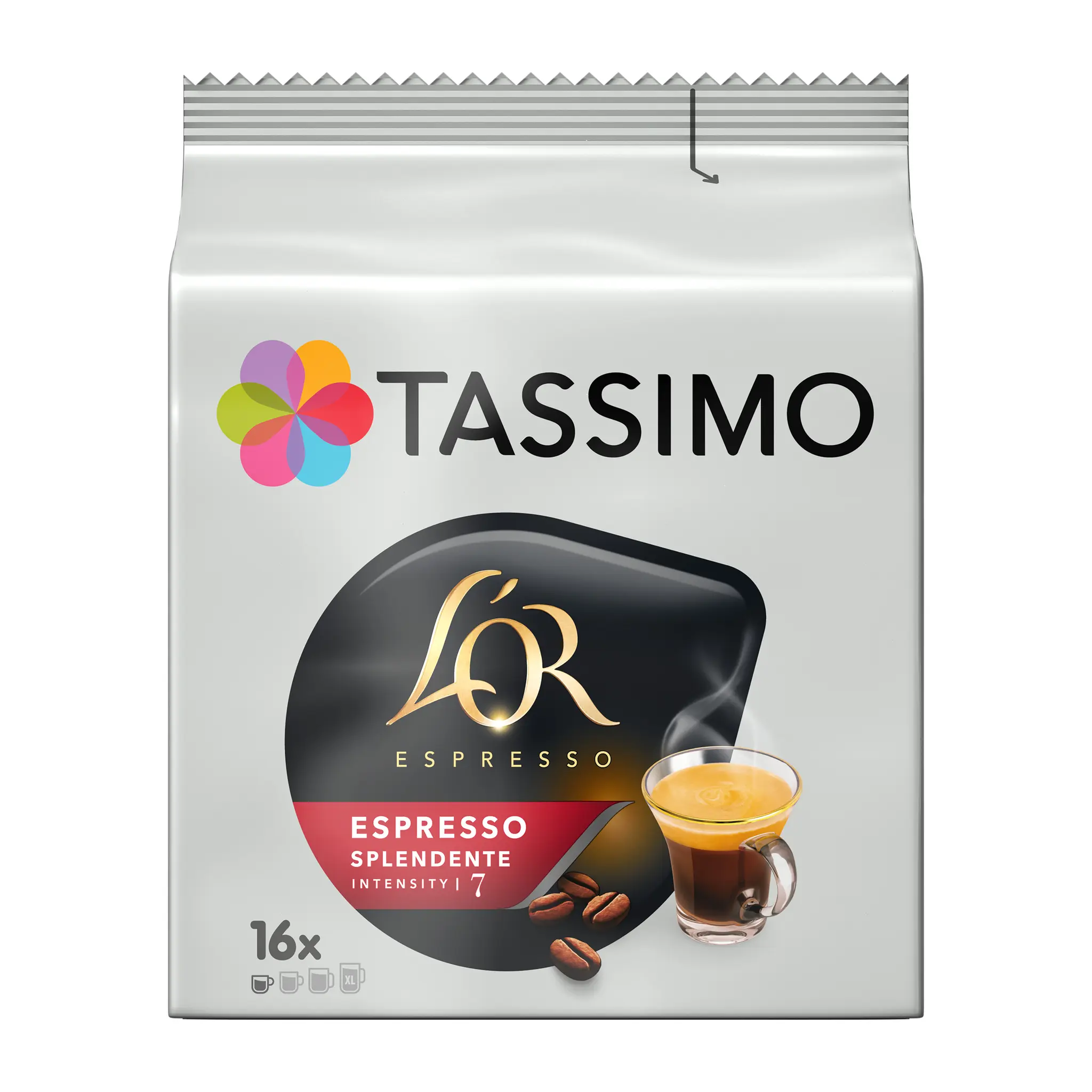 TASSIMO Dosettes de café L'Or espresso splendente intensité 7