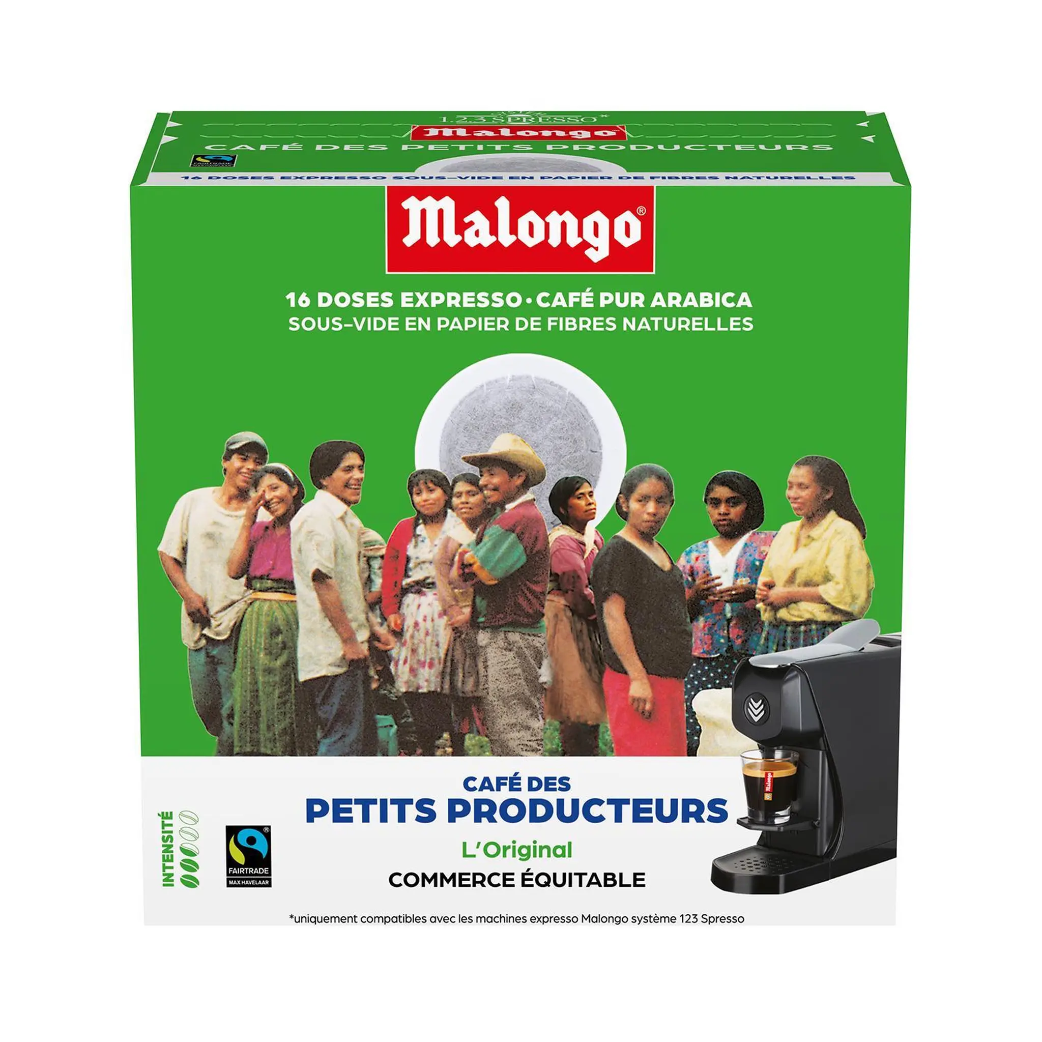 MALONGO Dosettes de café des petits producteurs compatibles Malongo