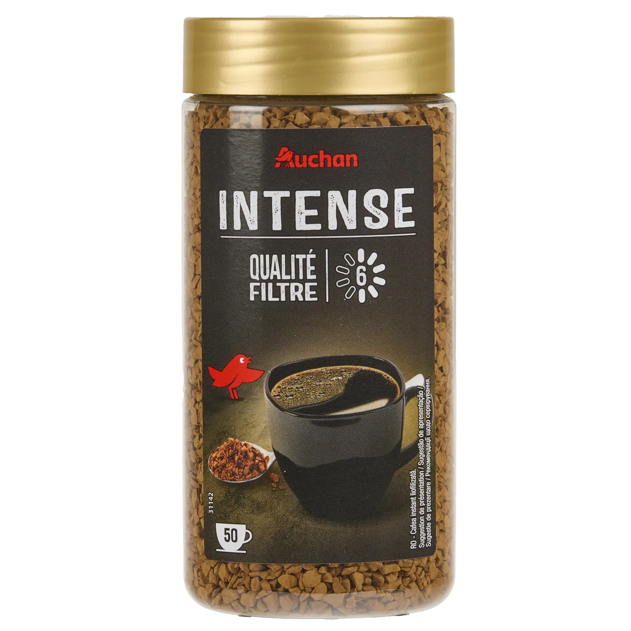 AUCHAN Gold Intenso café soluble lyophilisé