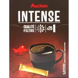 AUCHAN Café soluble qualité filtre en stick intensité 6