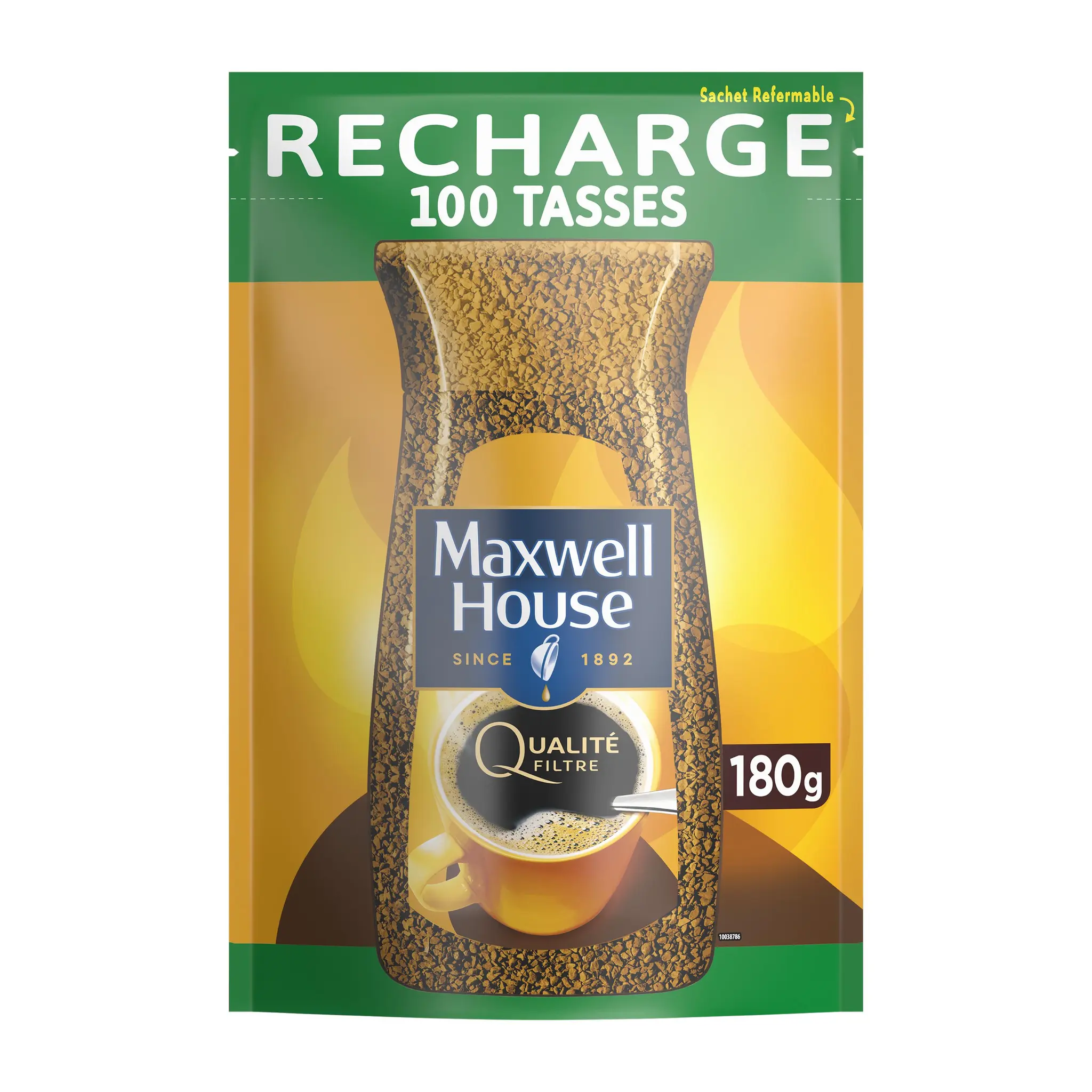 MAXWELL HOUSE Recharge de café instantané lyophilisé