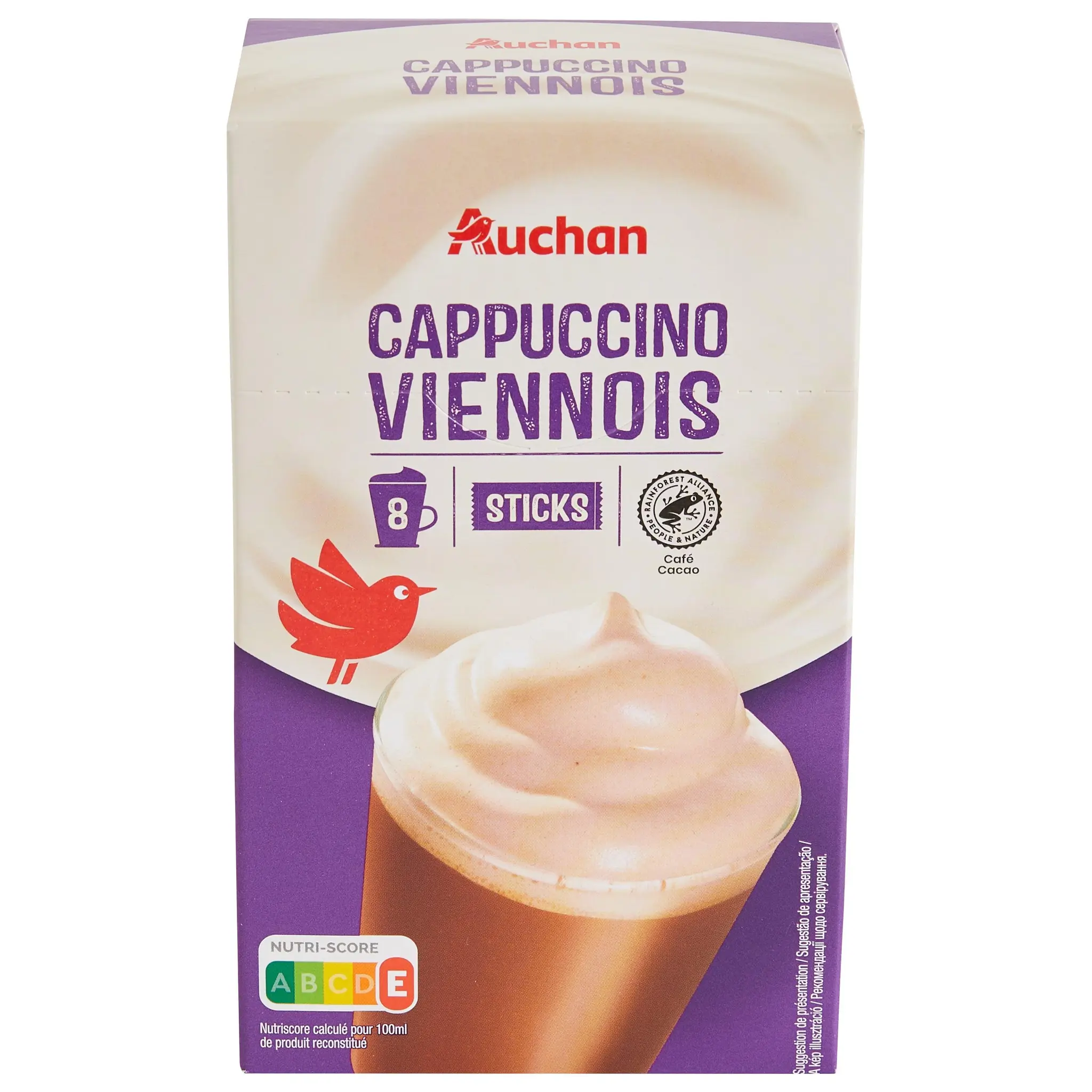 AUCHAN Cappuccino viennois en sticks