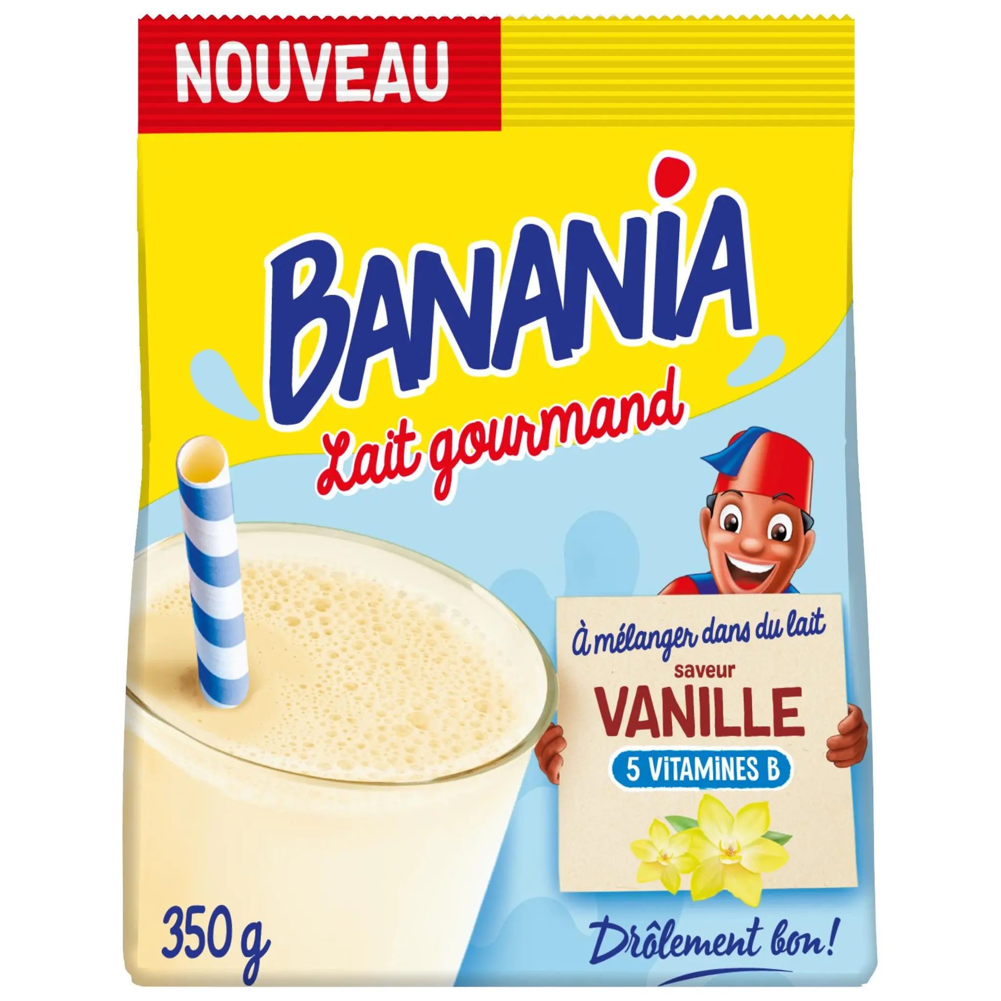 BANANIA Lait Gourmand préparation en poudre saveur vanille
