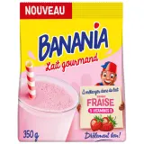 BANANIA Lait gourmand préparation en poudre saveur fraise