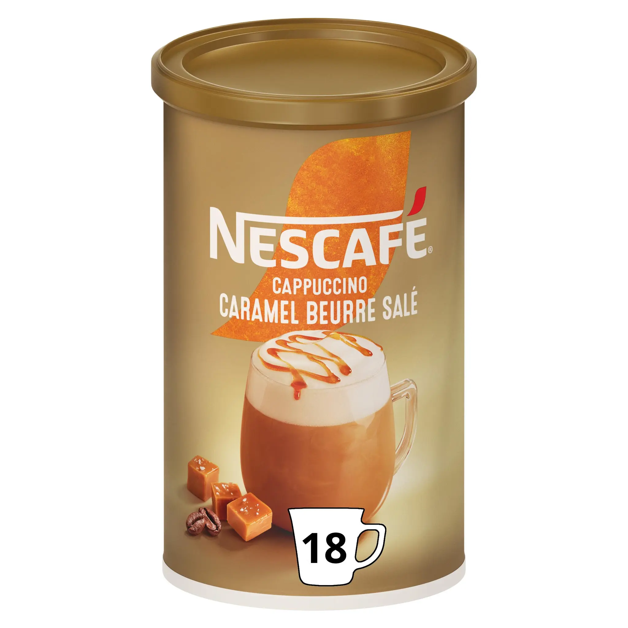 NESCAFE Café soluble Cappuccino caramel beurre salé