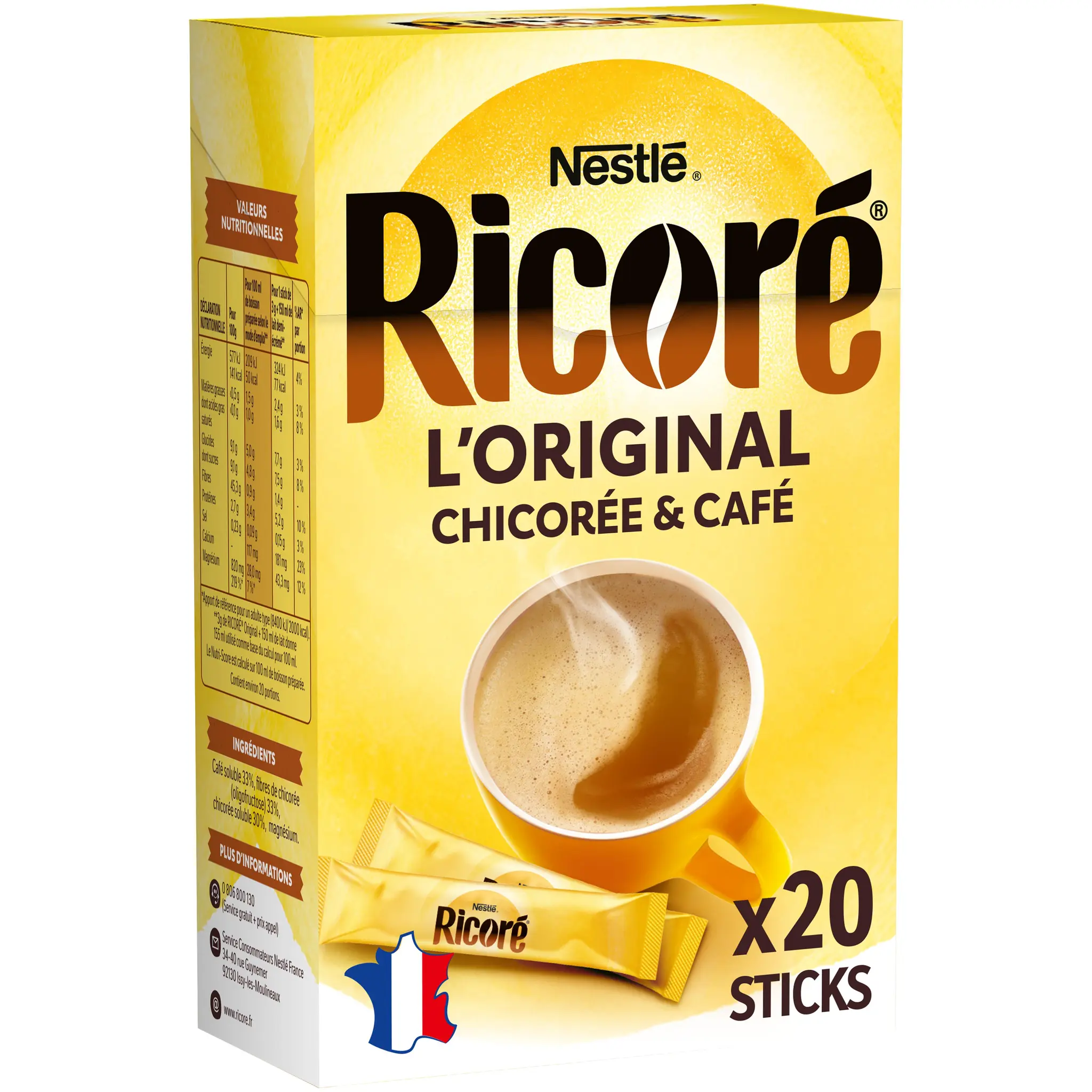 RICORE Café à la chicorée en stick