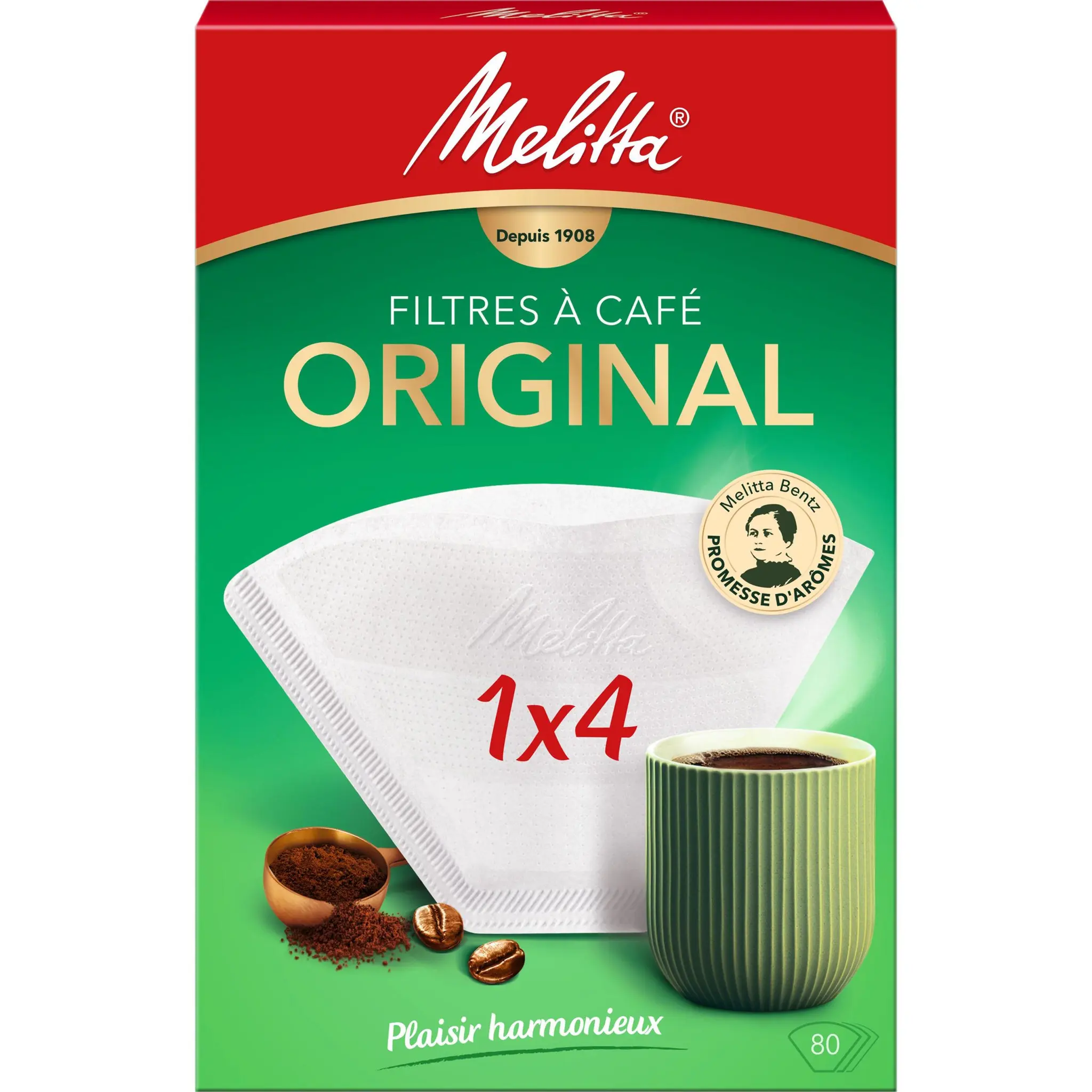 MELITTA Filtre à café original 1x4