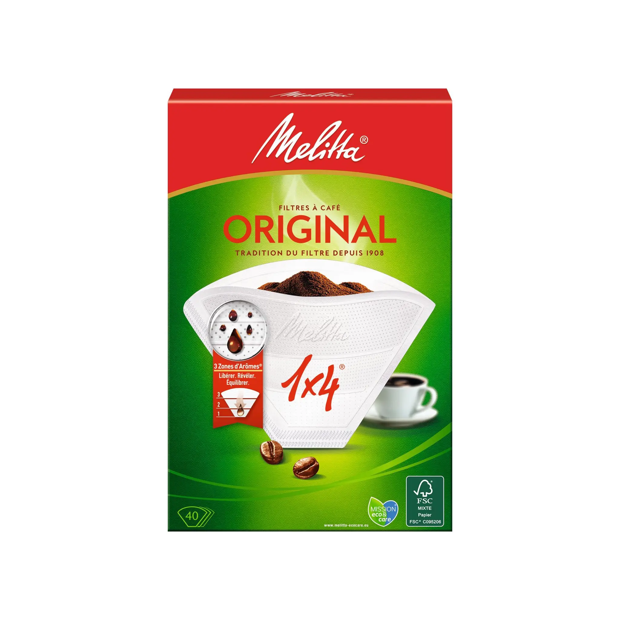 MELITTA Filtre à café 1x4 Original