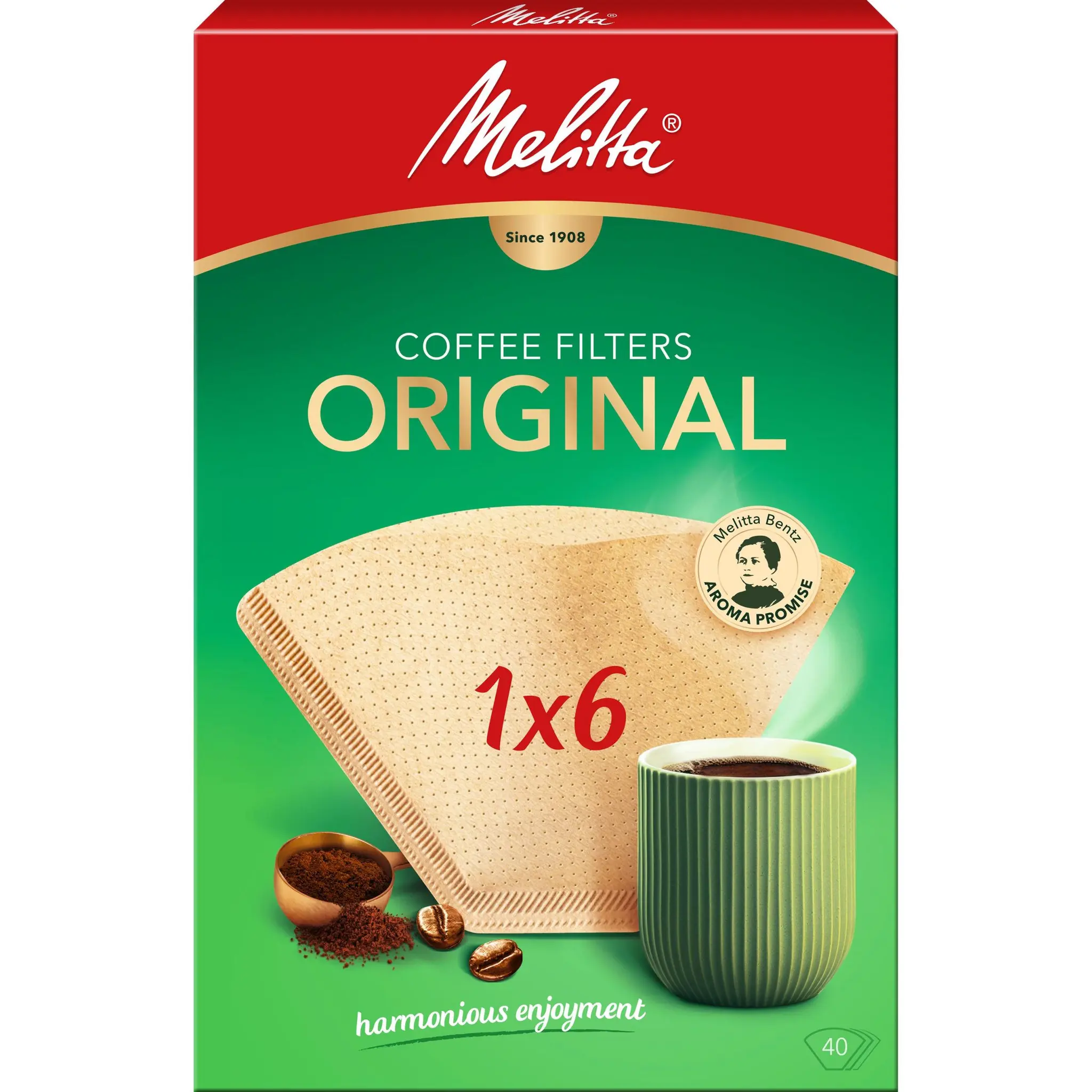 MELITTA Filtres à café original 1x6