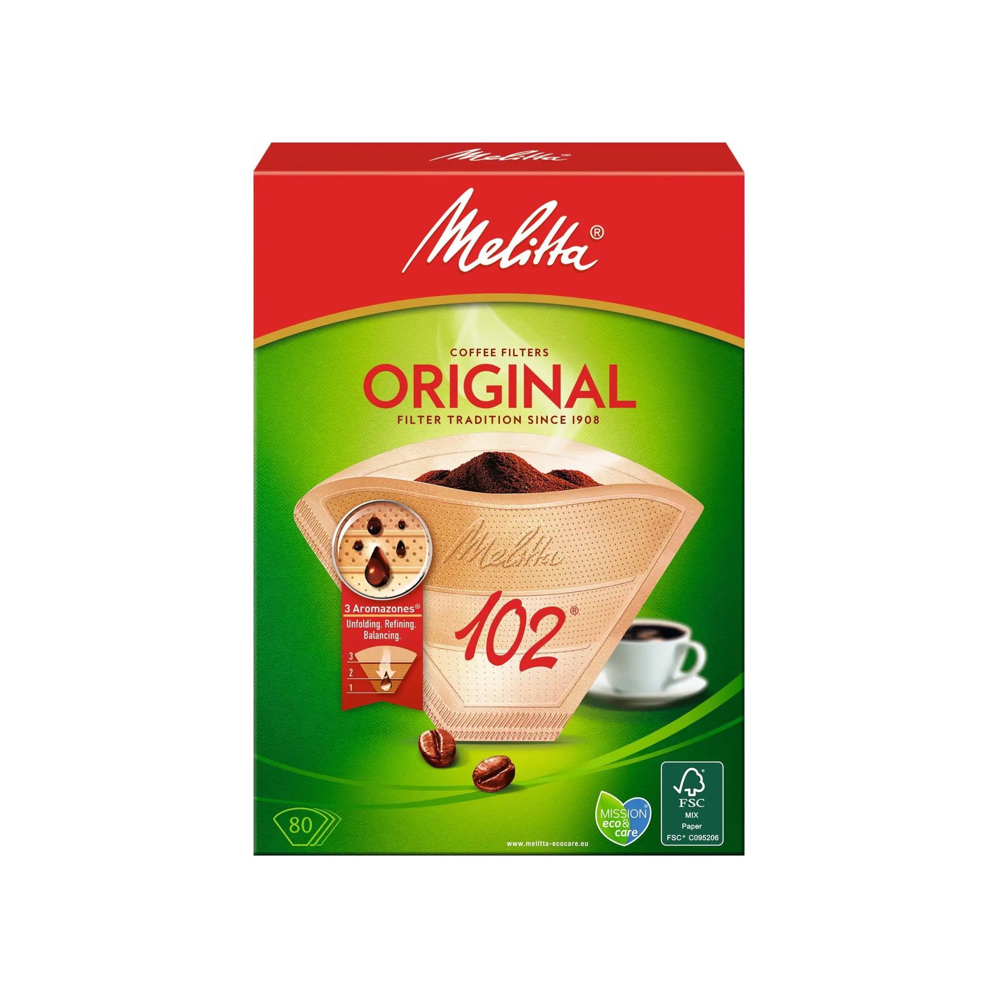 MELITTA Filtres bruns de café Original 102