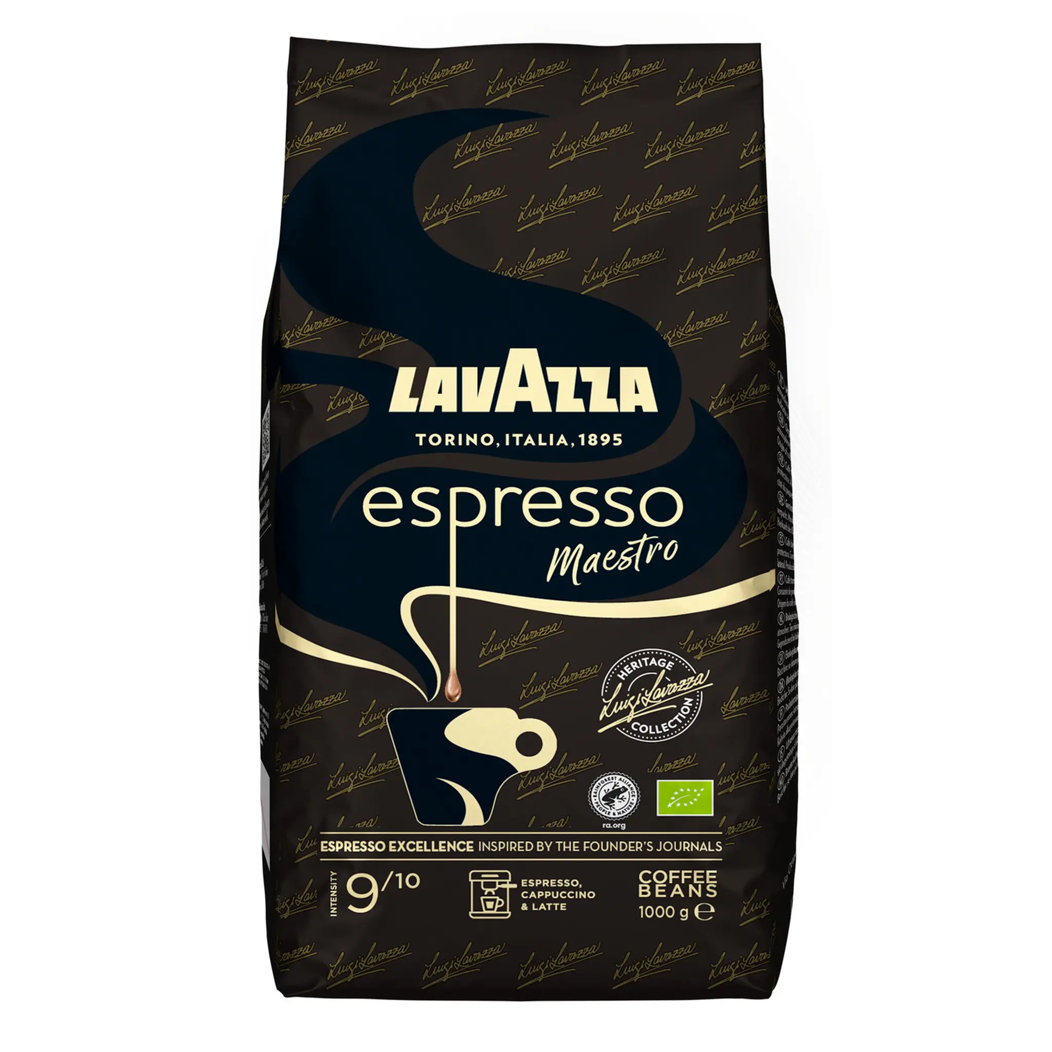 LAVAZZA Café bio en grains Espresso Maestro intensité 9