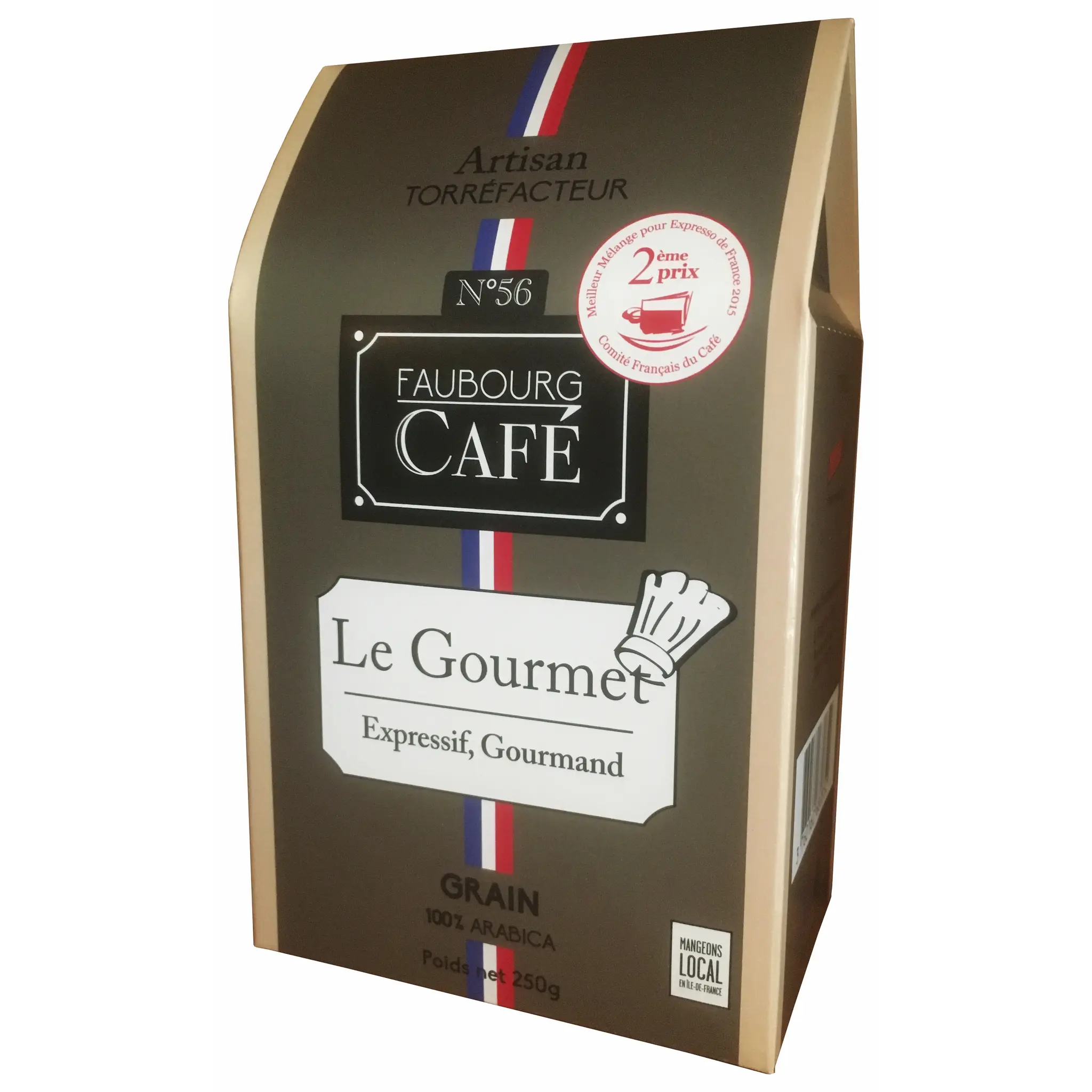 FAUBOURG CAFE Café en grains le gourmet 100% arabica