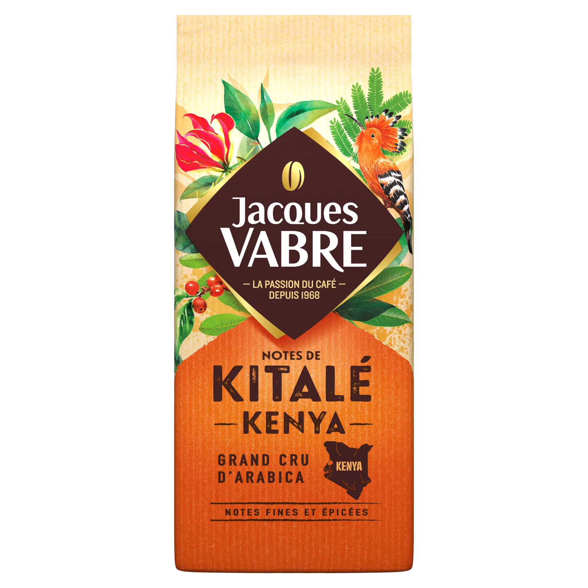JACQUES VABRE Café moulu kitalé Kenya grand cru d'arabica