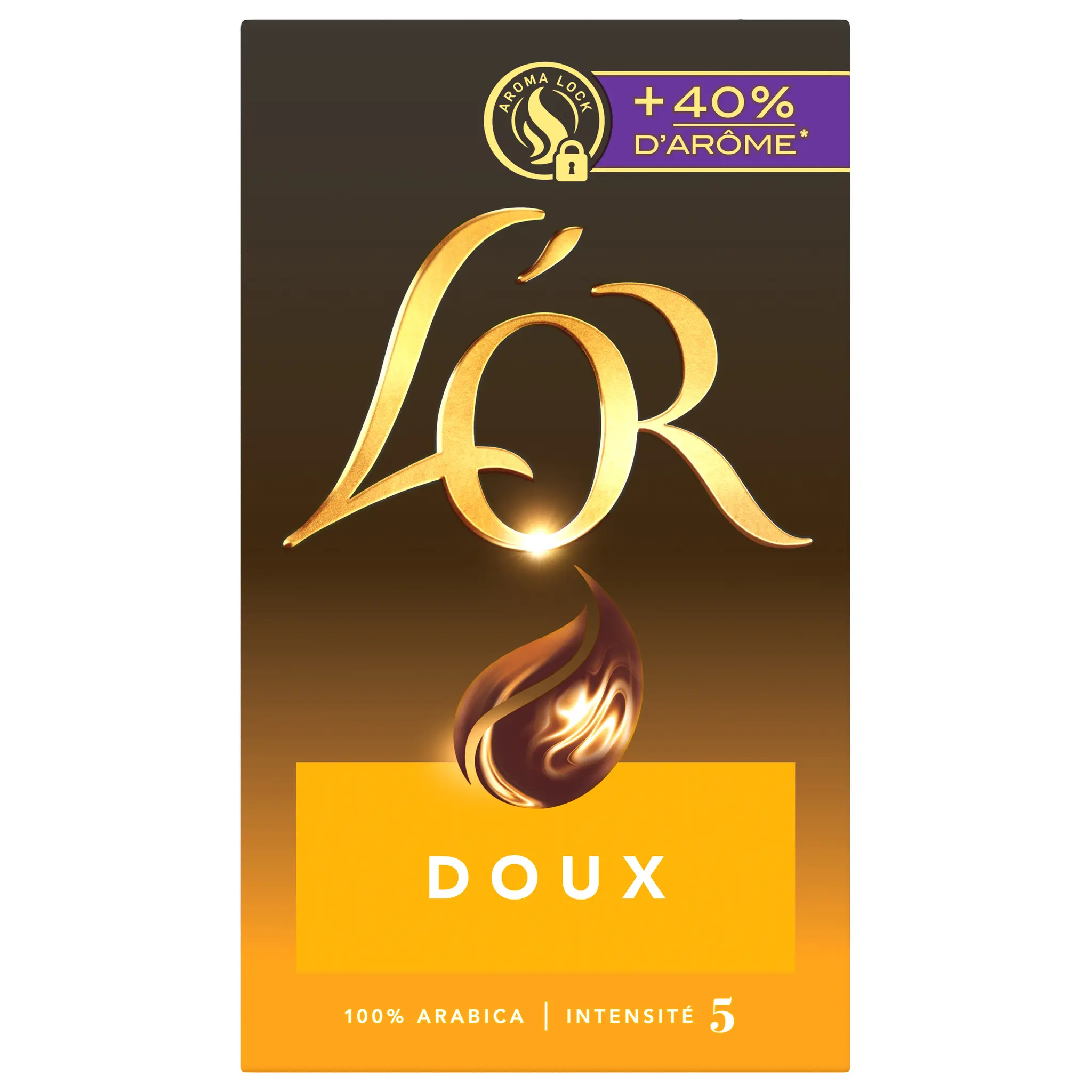L'OR Café moulu doux pur arabica intensité 5