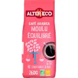 ALTER ECO Café bio moulu équilibré intensité 4