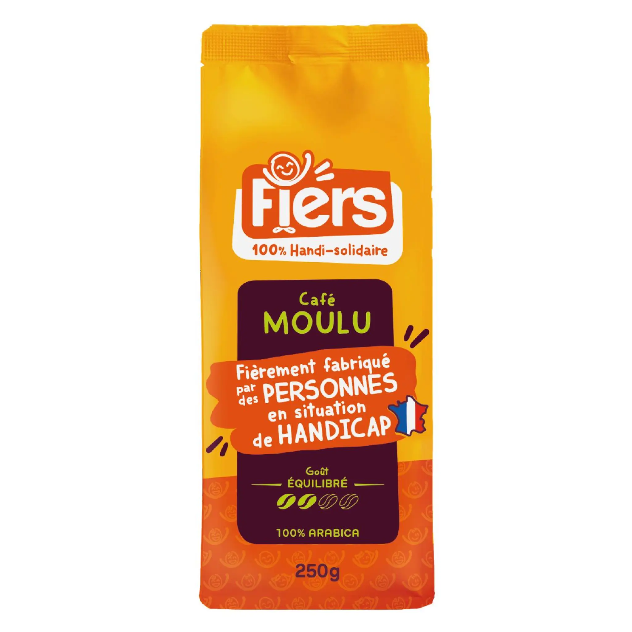 FIERS Café moulu pur arabica goût équilibré intensité 2