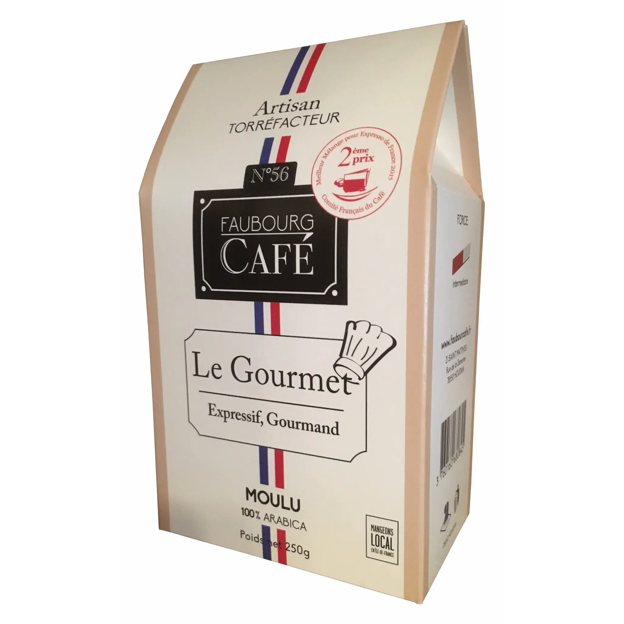 FAUBOURG CAFE Café moulu le gourmet 100% arabica