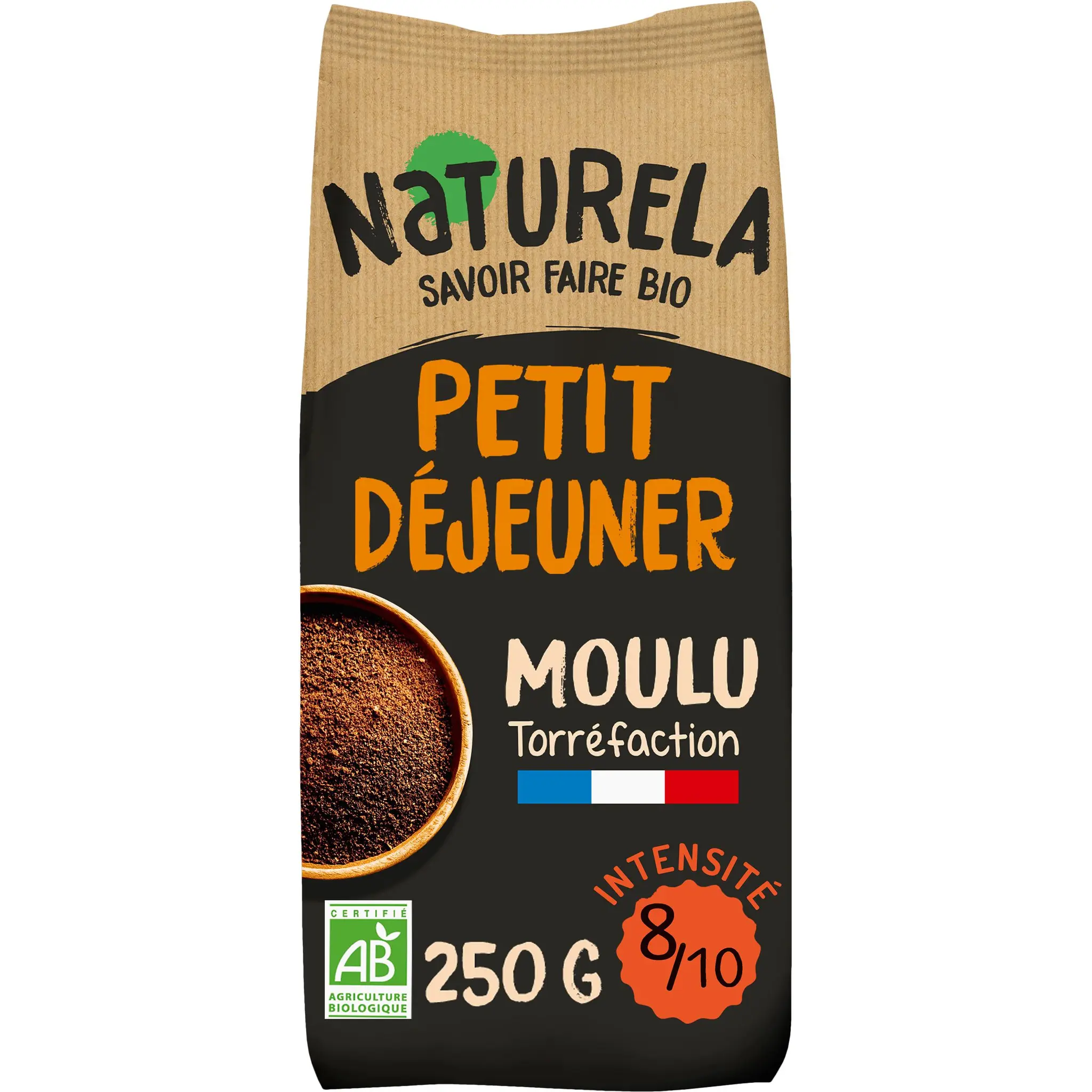 NATURELA Café moulu bio intensité 8
