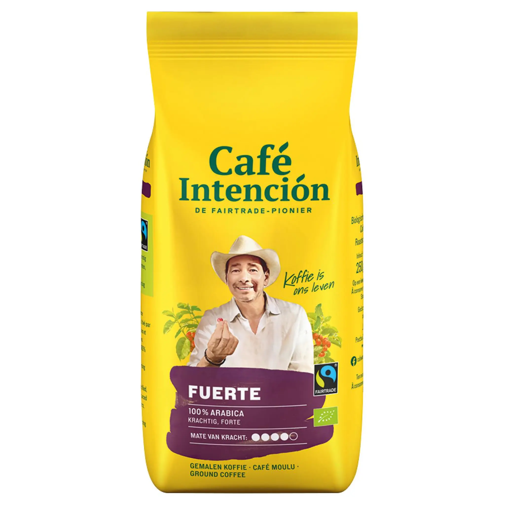 INTENCION Café moulu fort pur arabica bio