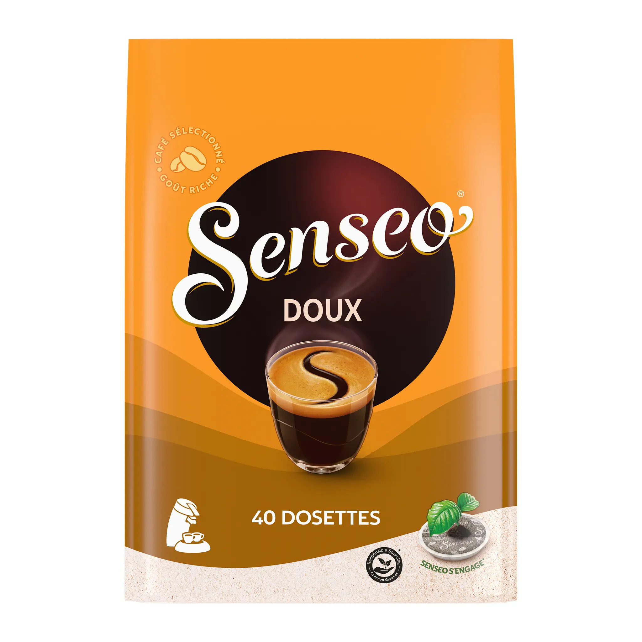 SENSEO Dosettes de café doux