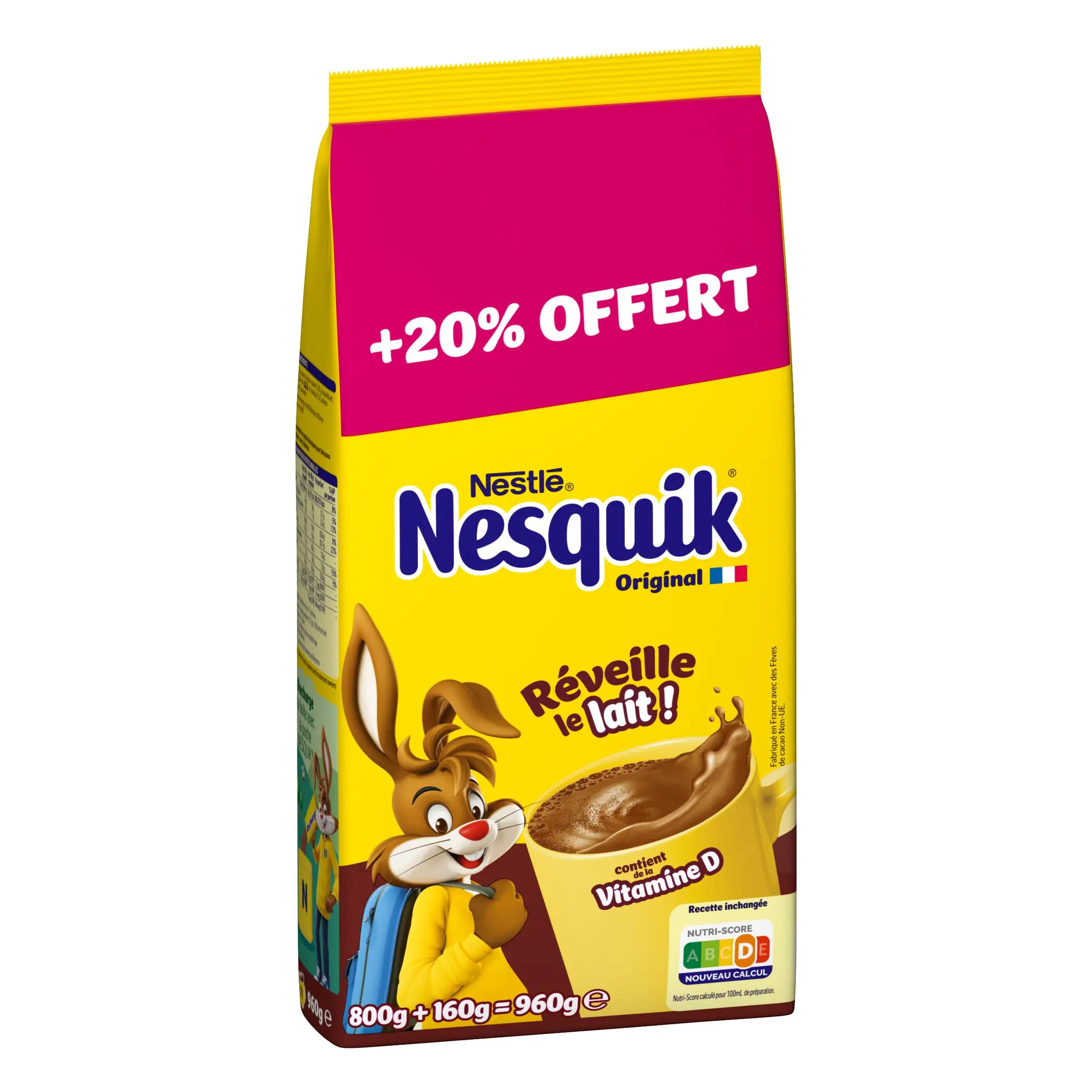 NESQUIK Chocolat en poudre en sachet