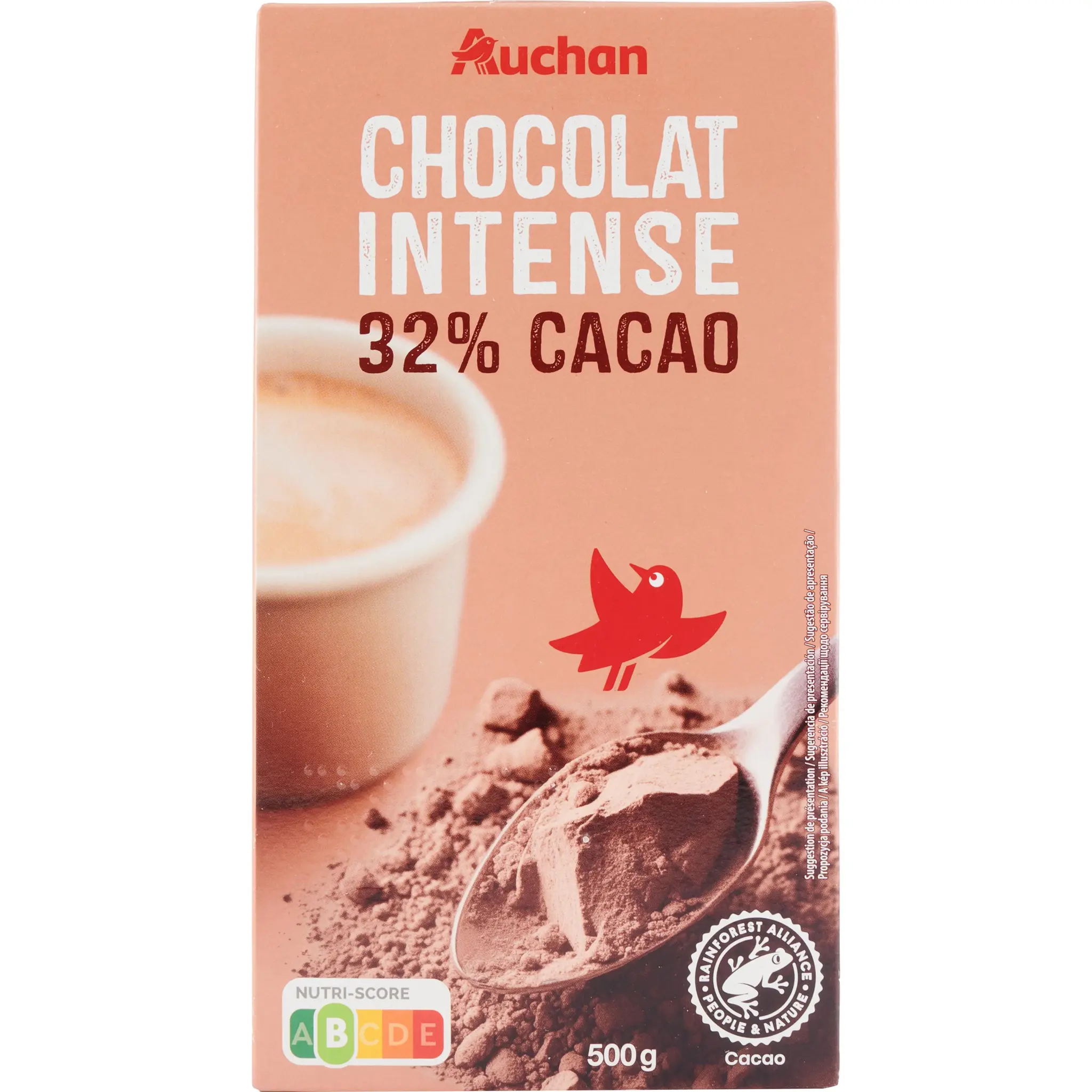 AUCHAN Chocolat intense 32% cacao en poudre