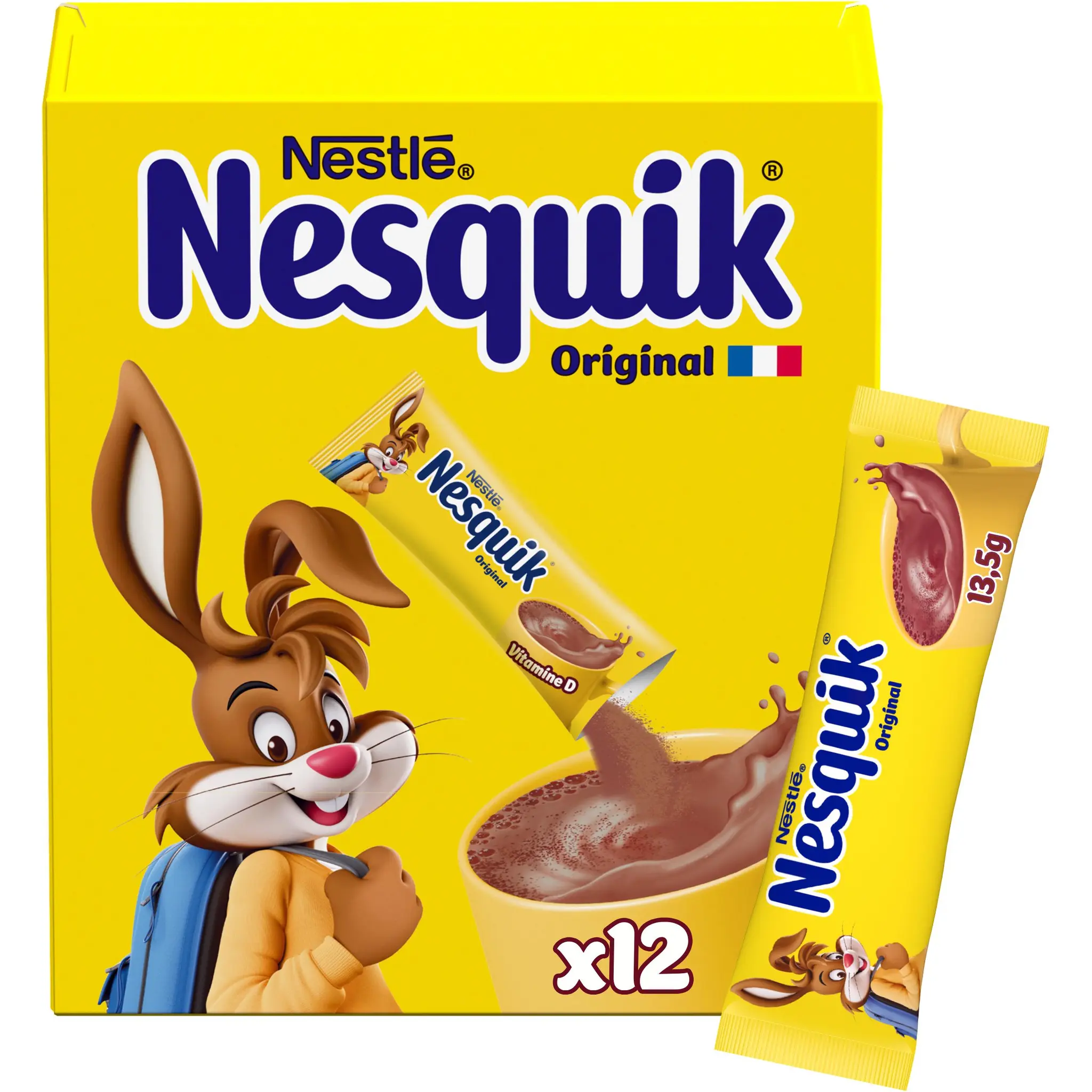 NESQUIK Chocolat en poudre en sticks individuels