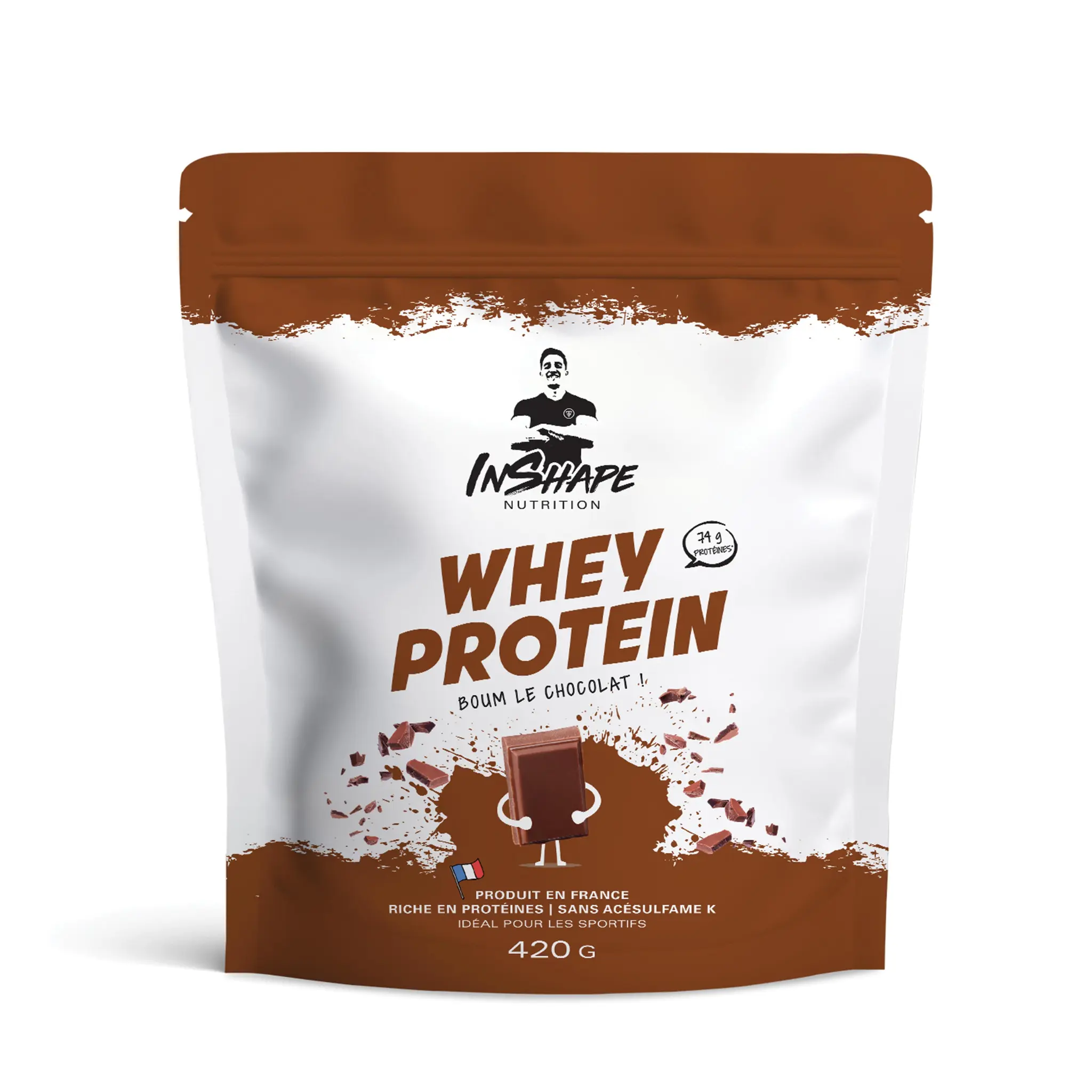INSHAPE NUTRITION Whey protein saveur chocolat en sachet