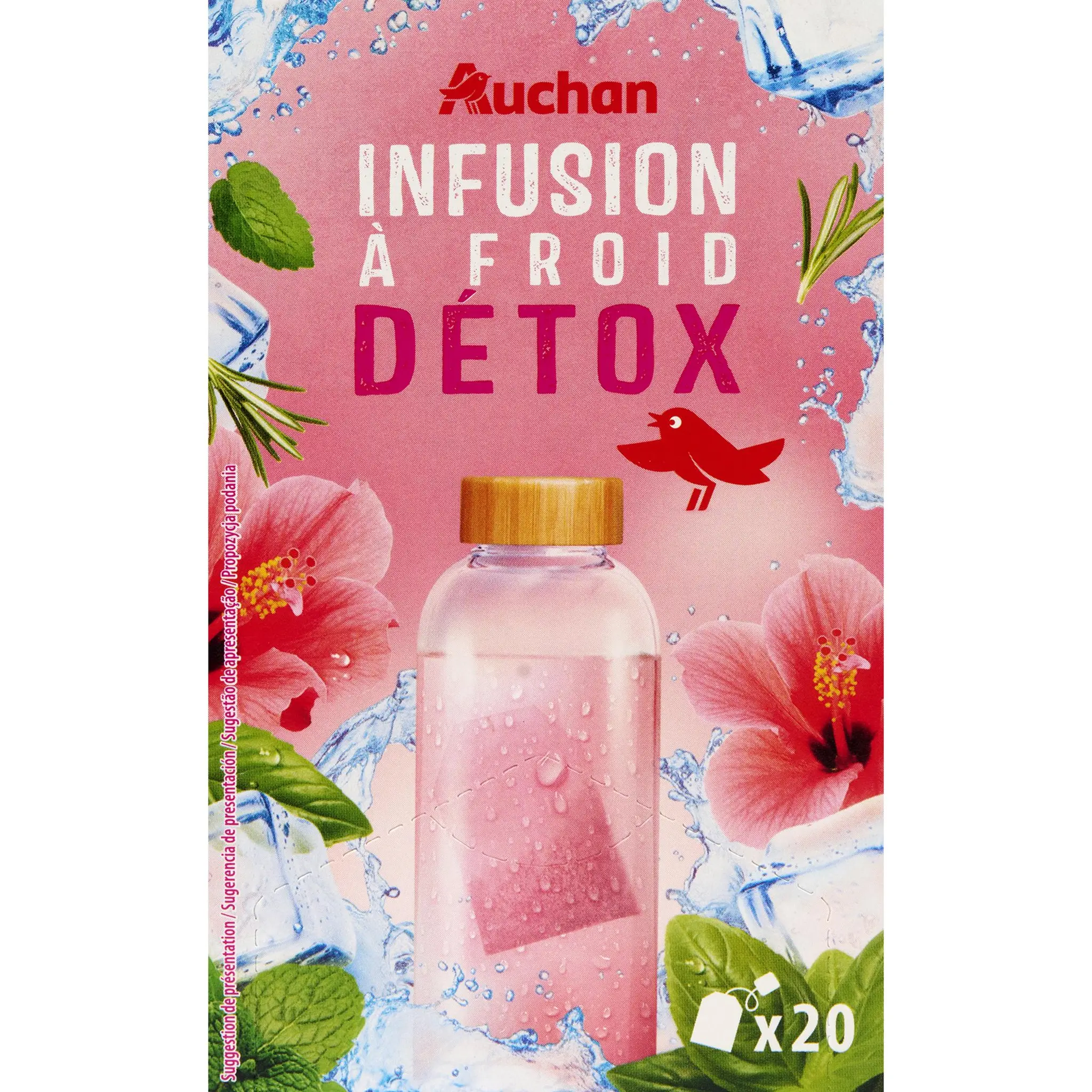 AUCHAN Infusion à froid détox