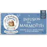 LES 2 MARMOTTES Infusion des marmottes tilleul verveine menthe et ses pétales d'oranger