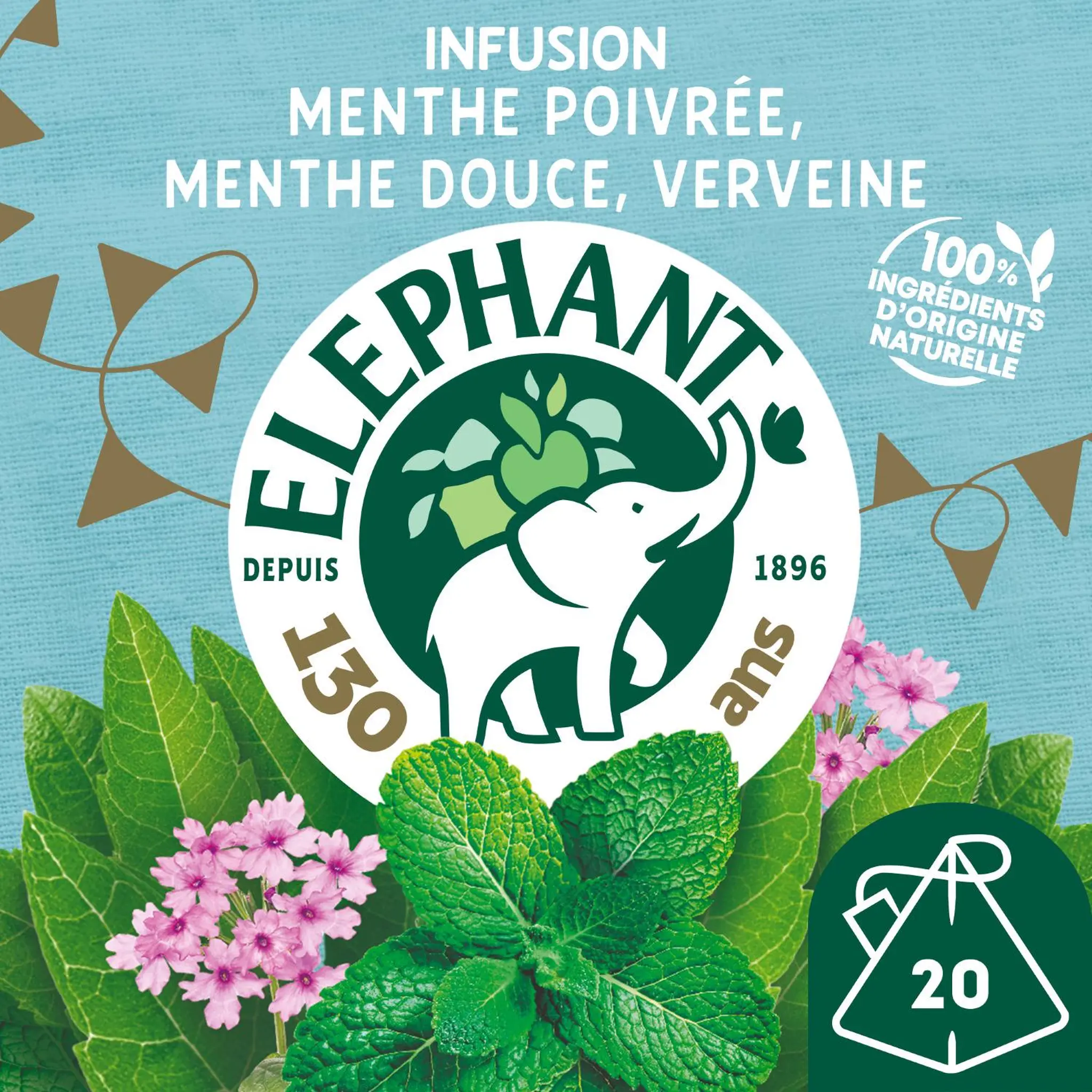 ELEPHANT Préparation aromatisée à la menthe pour infusion