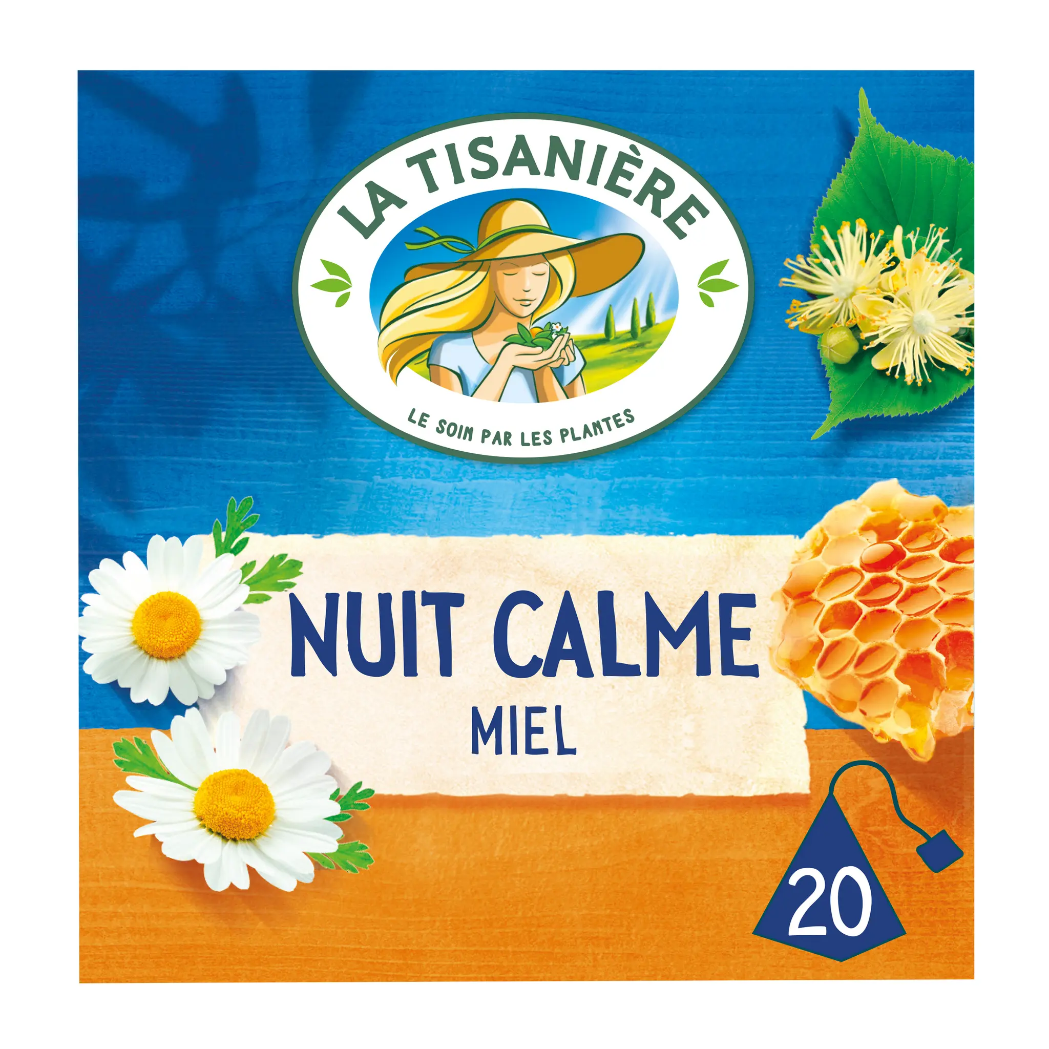 LA TISANIERE Infusion nuit calme miel et reine des prés camomille tilleul oranger