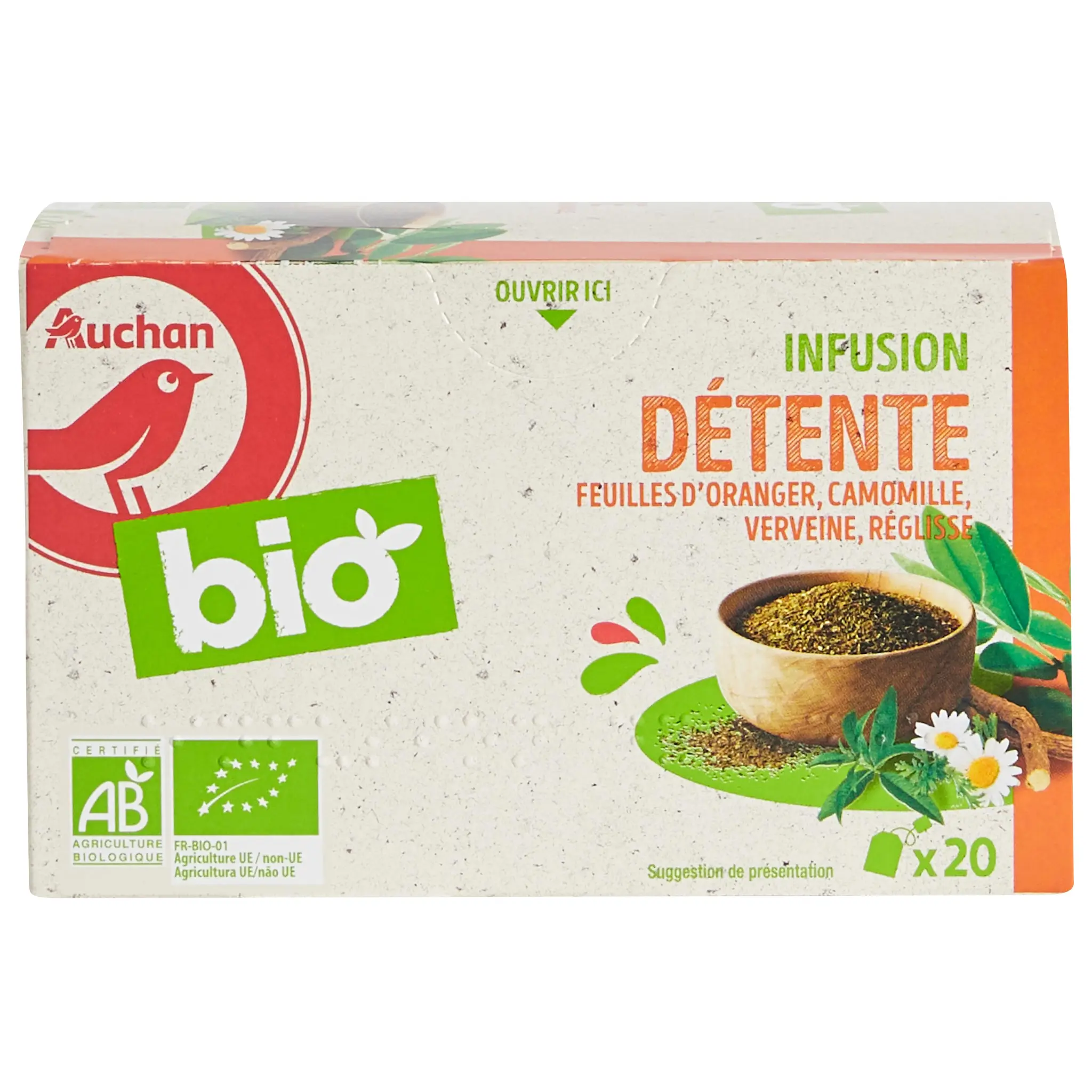 AUCHAN BIO Infusion détente