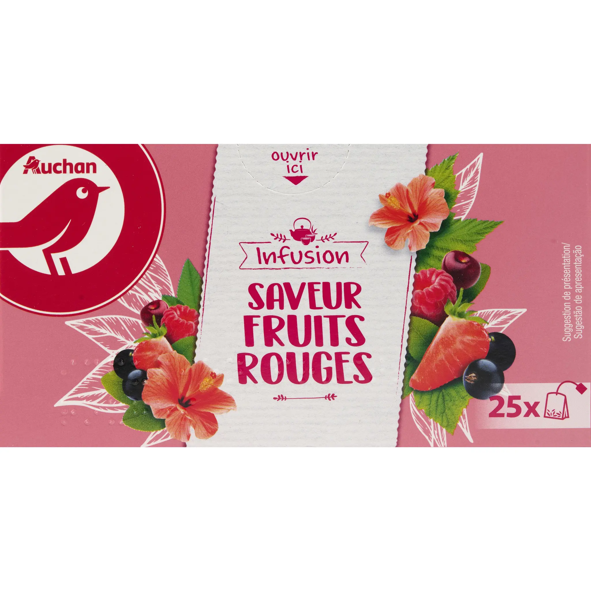 AUCHAN Infusion fruits rouges