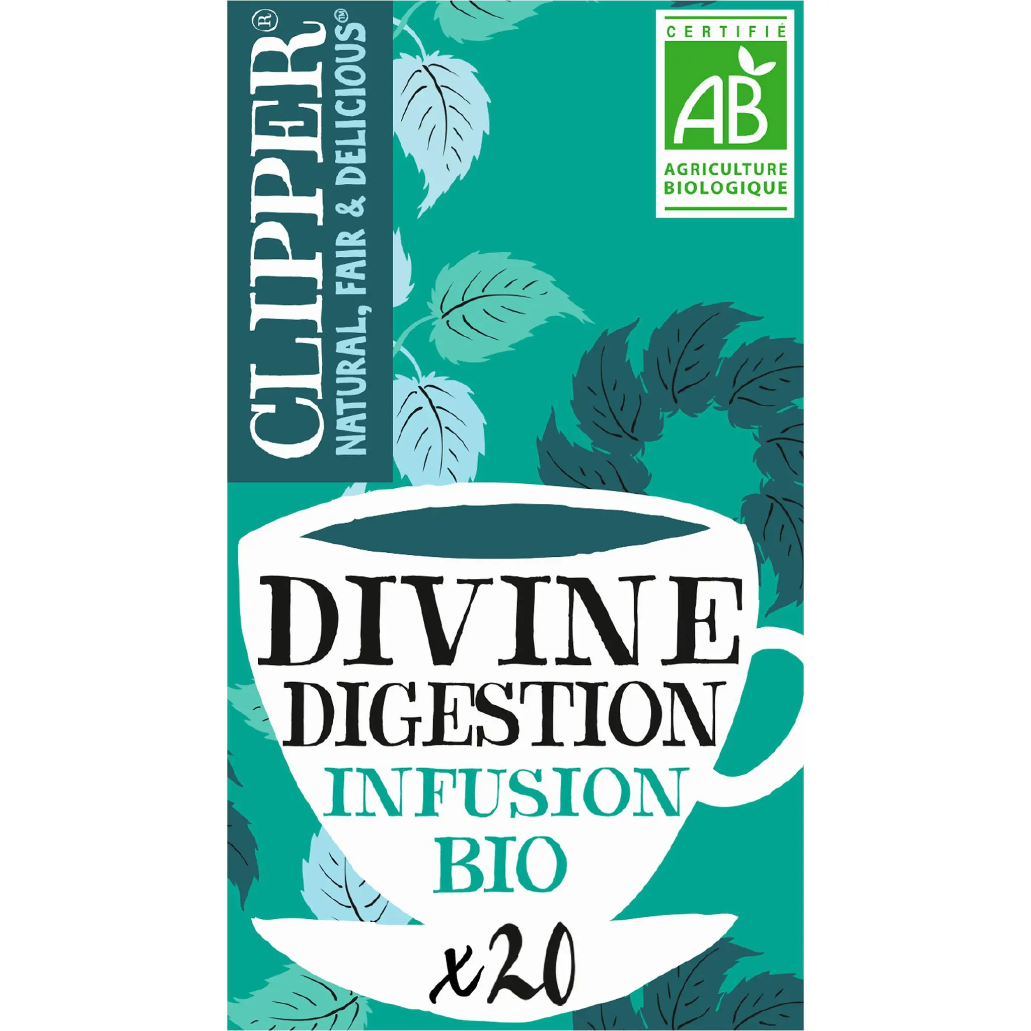 CLIPPER Infusion bio divine digestion deux menthes et fenouil